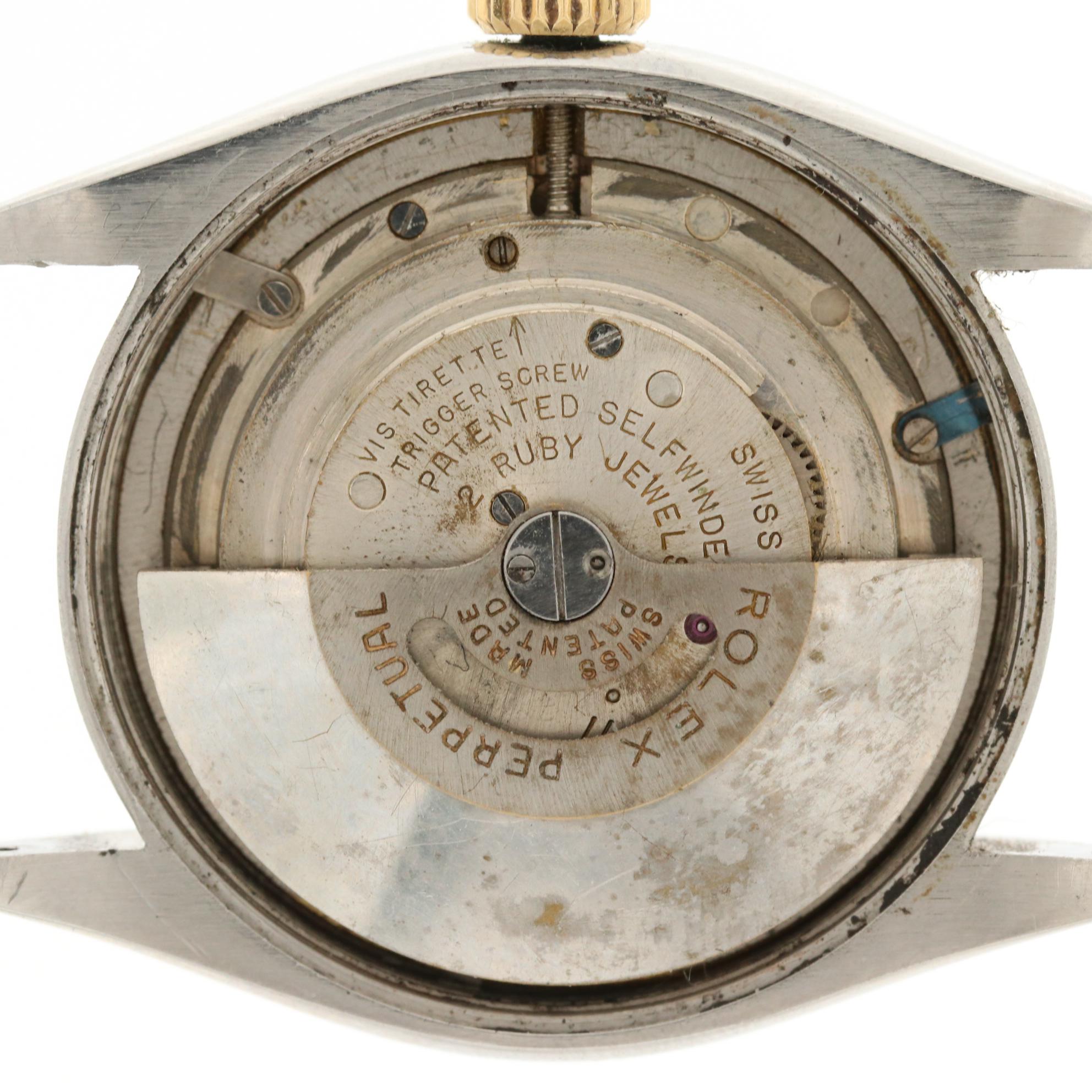 Vintage Rolex Oyster Perpetual 14K Gold and Stainless Steel Automatic Watch