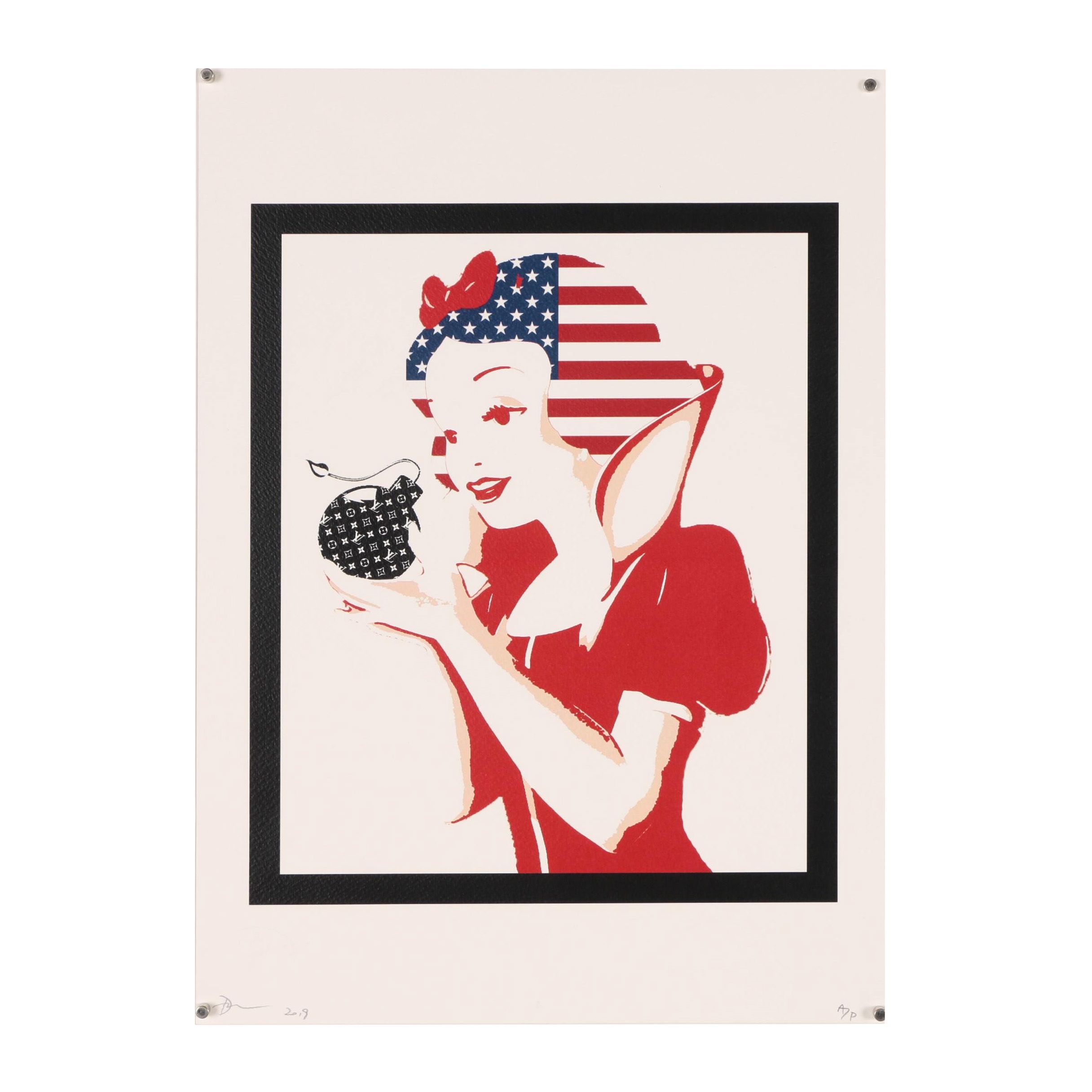 Death NYC Offset Lithograph of Snow White with Bomb