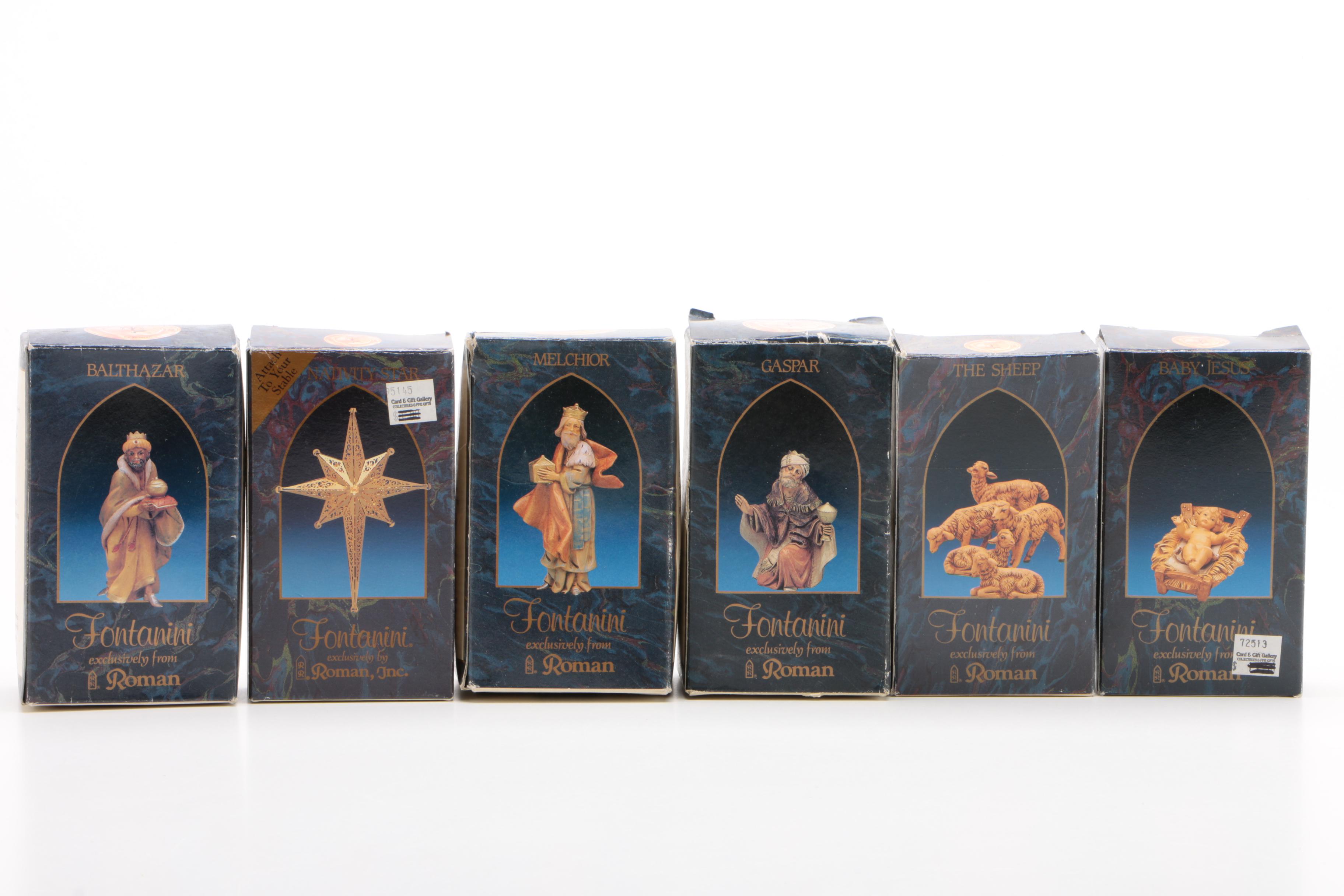 Fontanini Heirloom Nativity Set with Blown Glass Ornaments