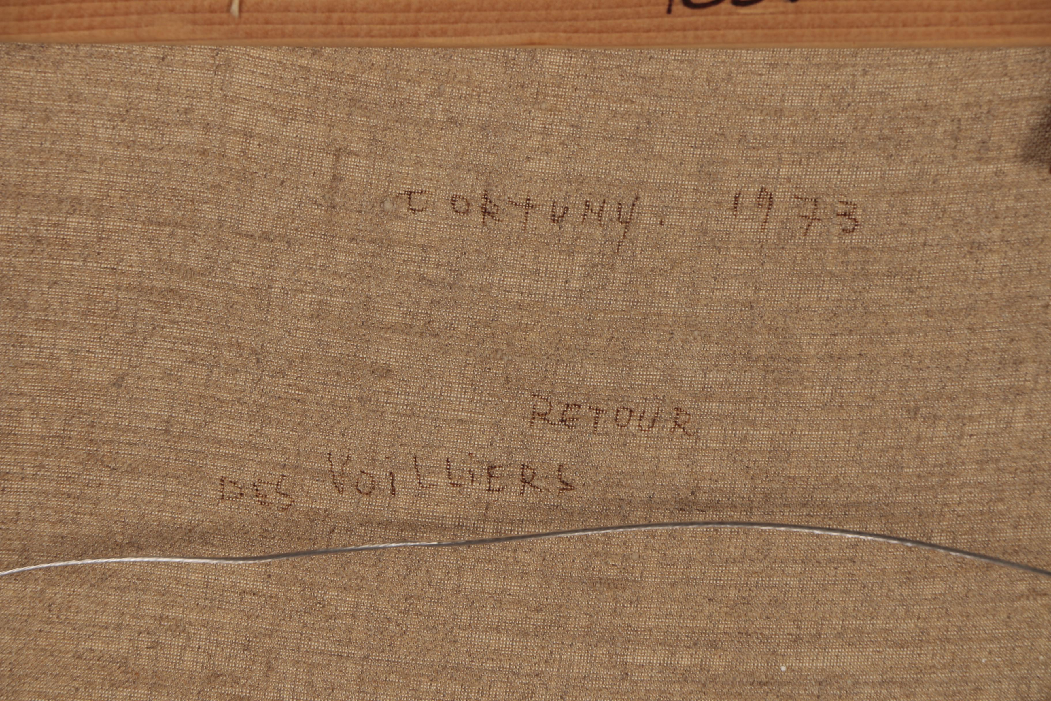 Lucia Fortuny Pointillist Oil Painting "Retour des Voiliers", 1973