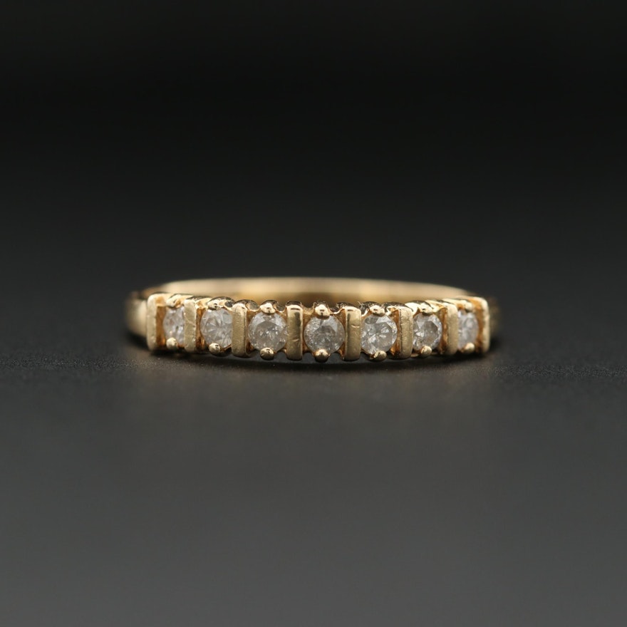 14K Yellow Gold Diamond Ring