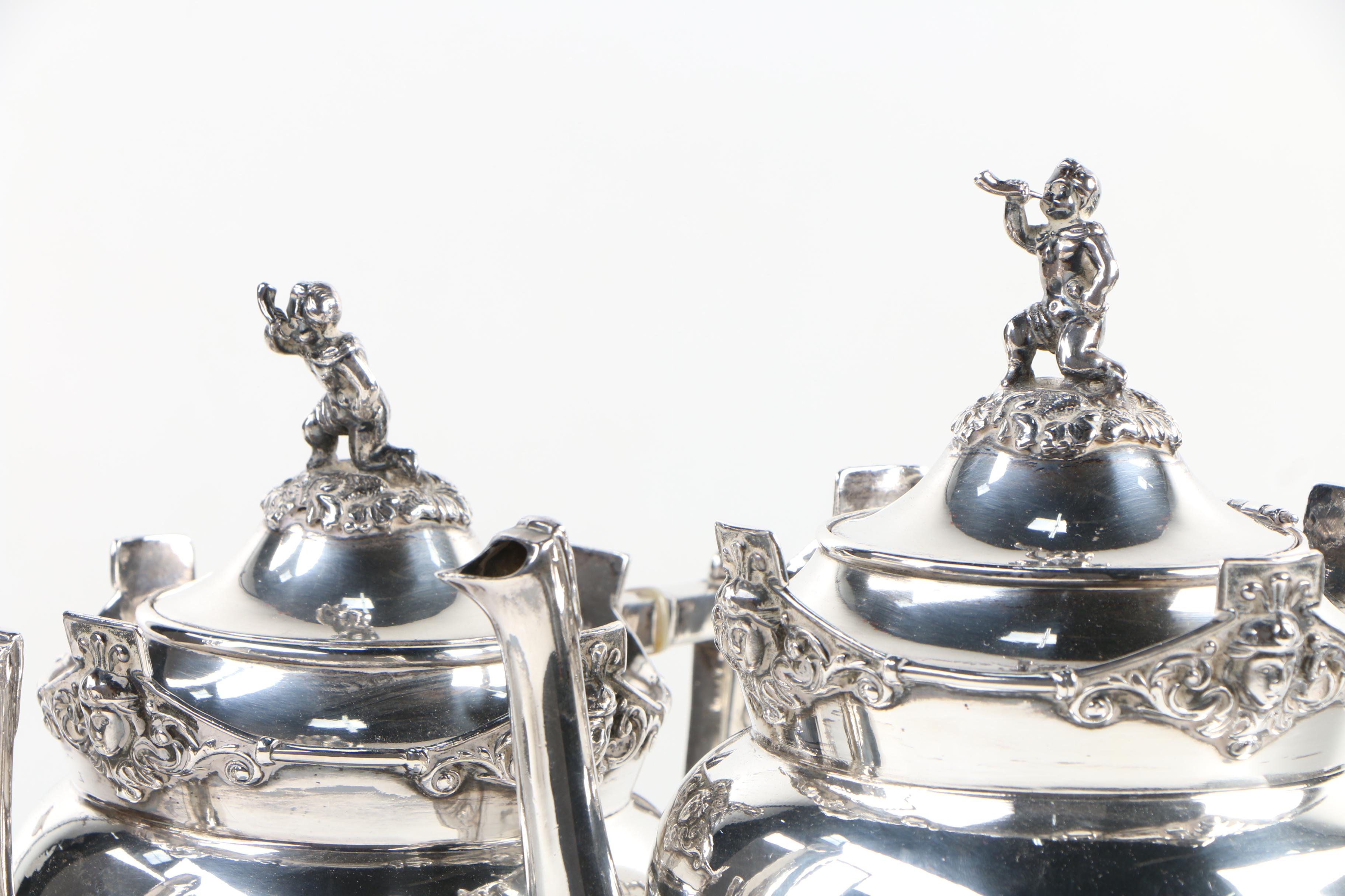 Hall Elton & Co. Silver Plate Coffee Service