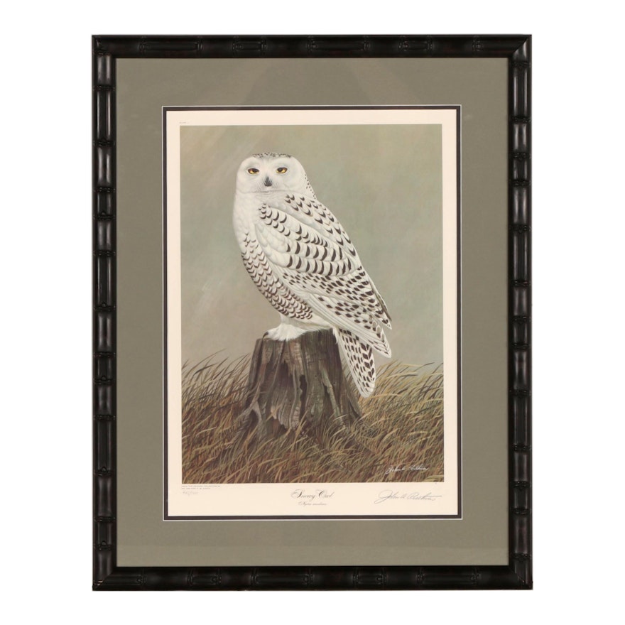 John A. Ruthven Offset Lithograph "Snowy Owl"