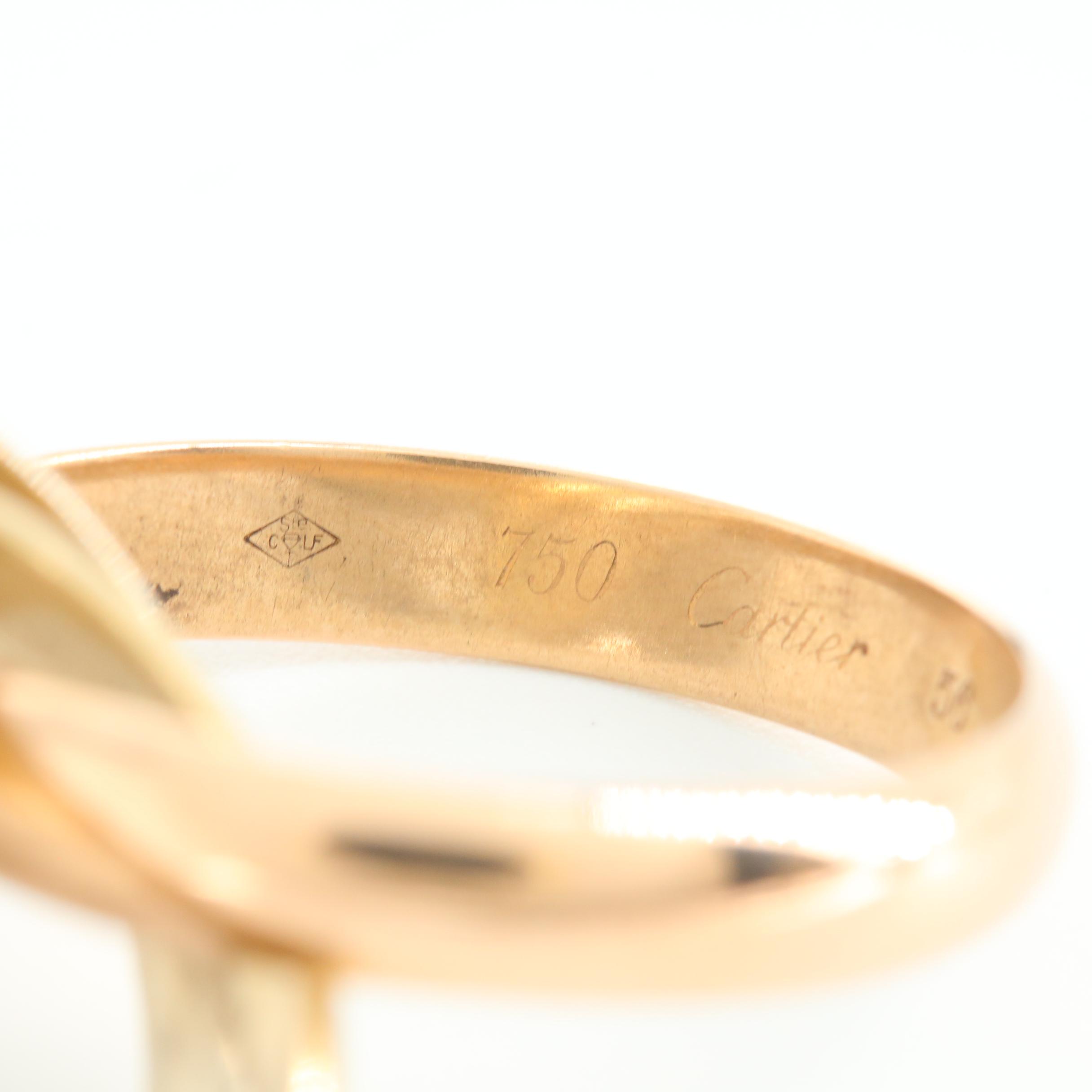 Cartier 18K Tri-Gold Trinity Ring