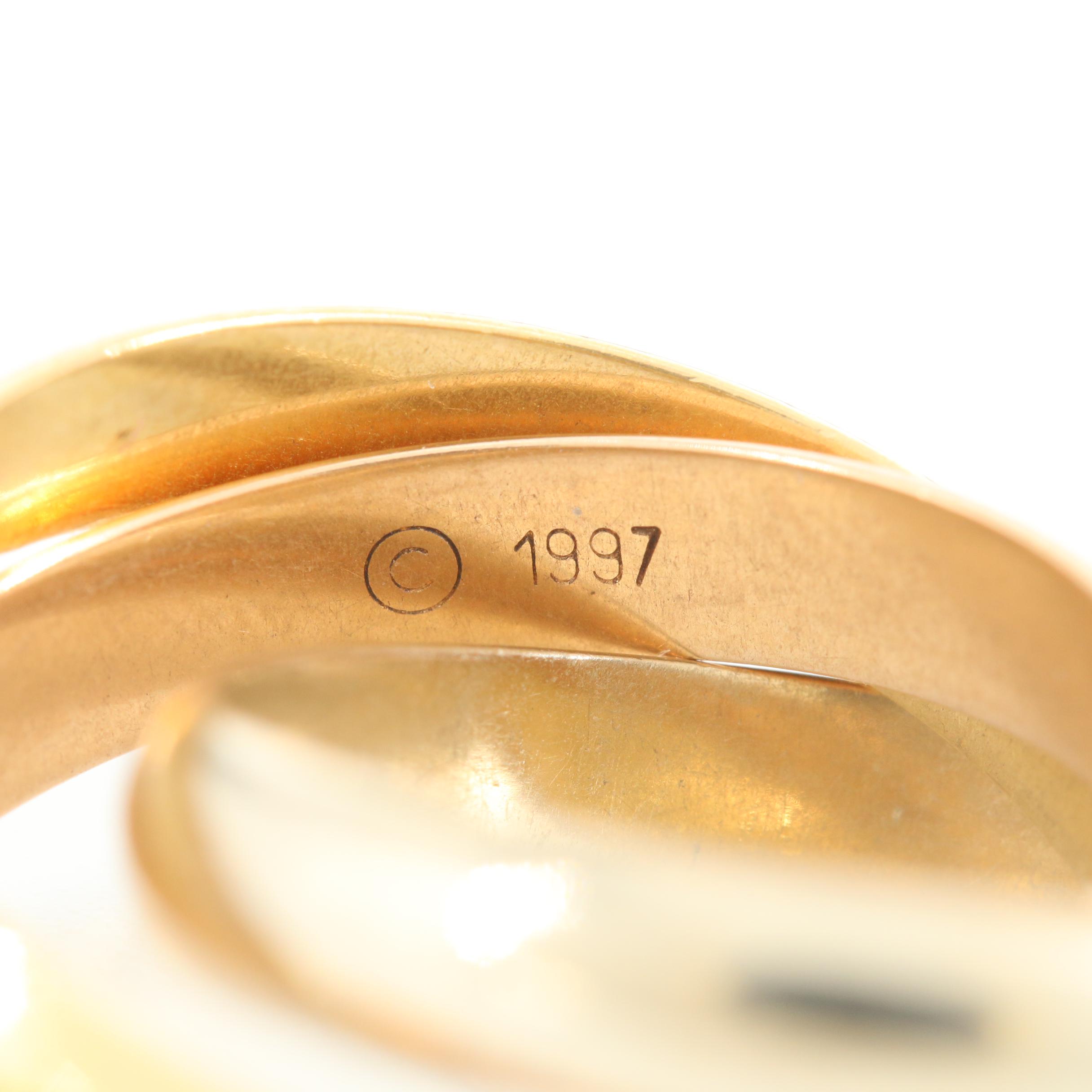 Cartier 18K Tri-Gold Trinity Ring