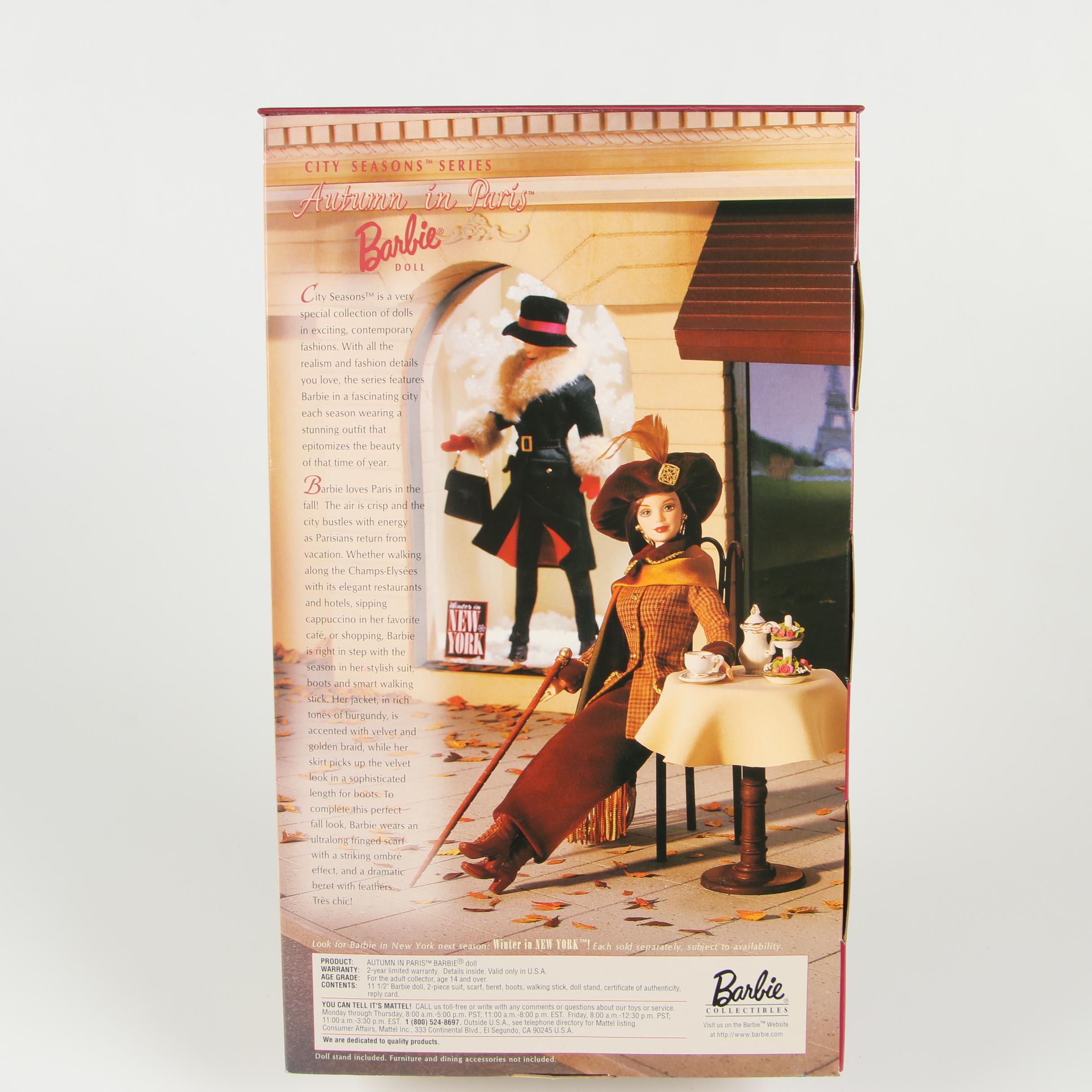 Barbie Collector Edition "City Seasons" Fashion Dolls, 1990's