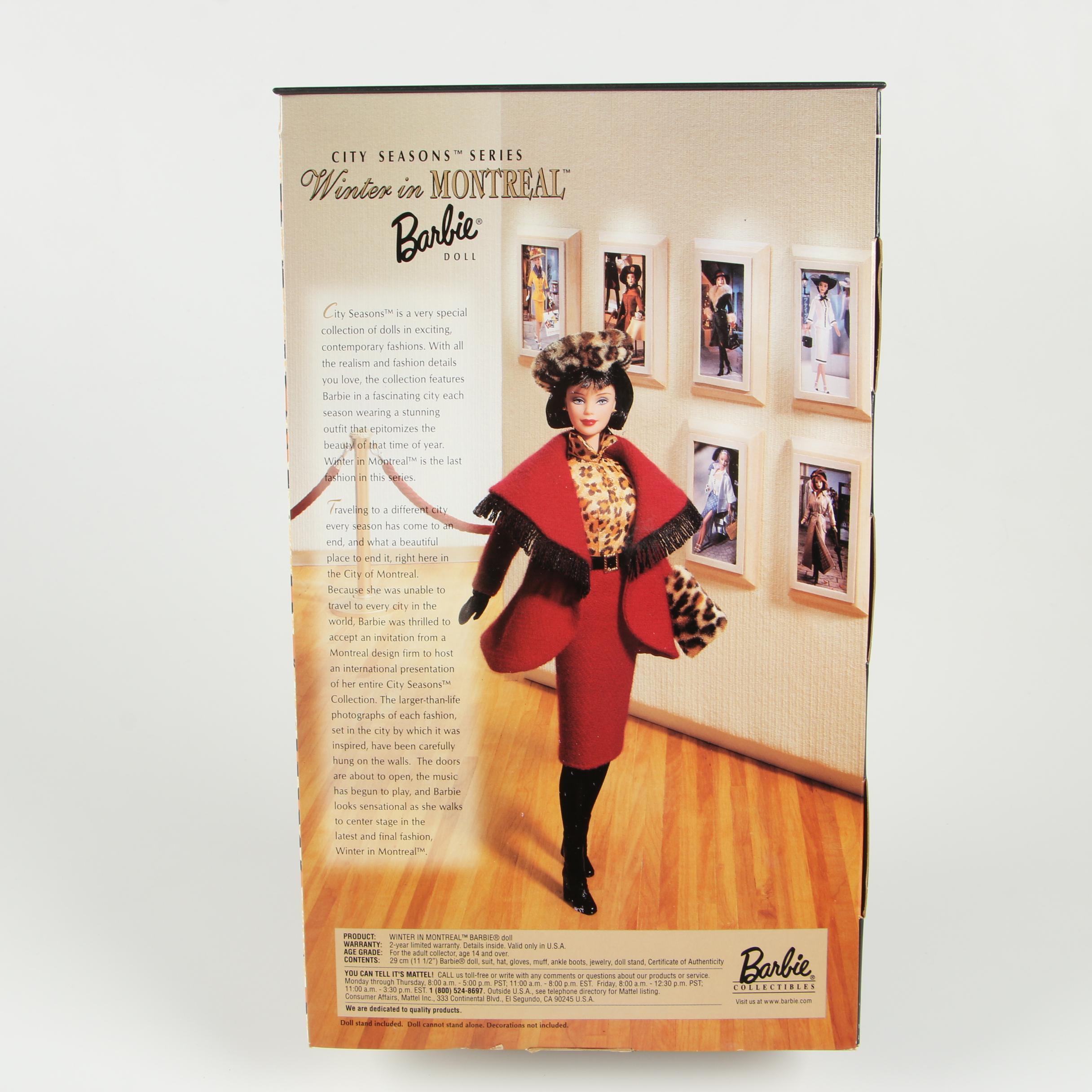 Barbie Collector Edition "City Seasons" Fashion Dolls, 1990's