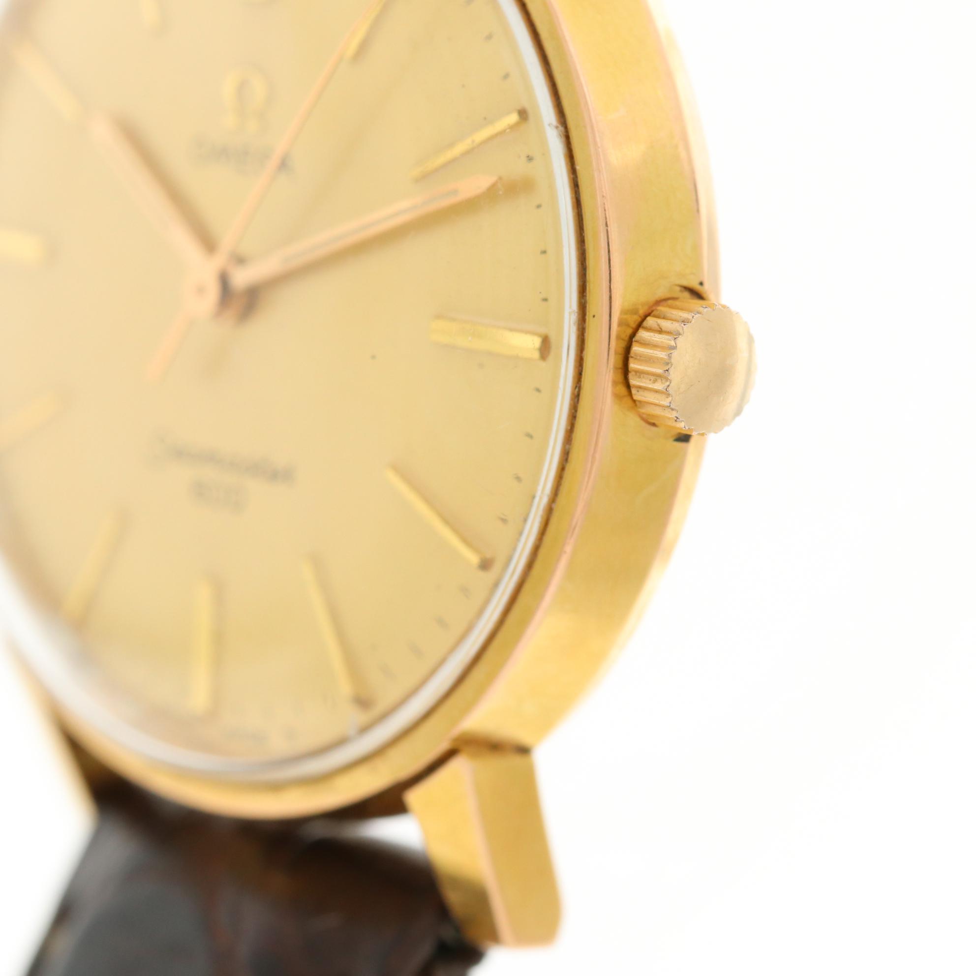 Vintage Omega Seamaster 600 Gold Tone Watch, Circa 1963