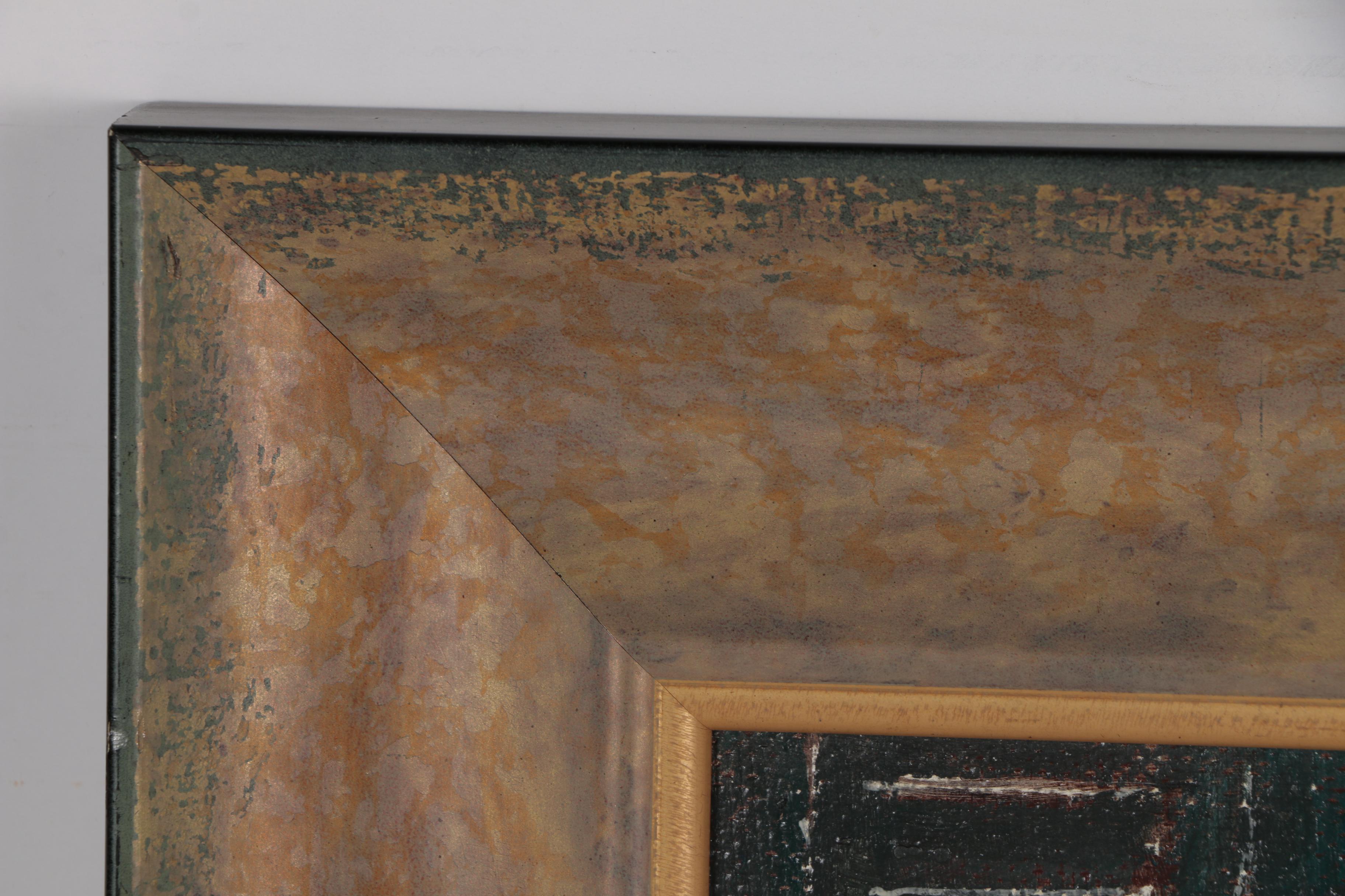 Clyde Singer Oil Painting "Nude in Hayloft", 1985