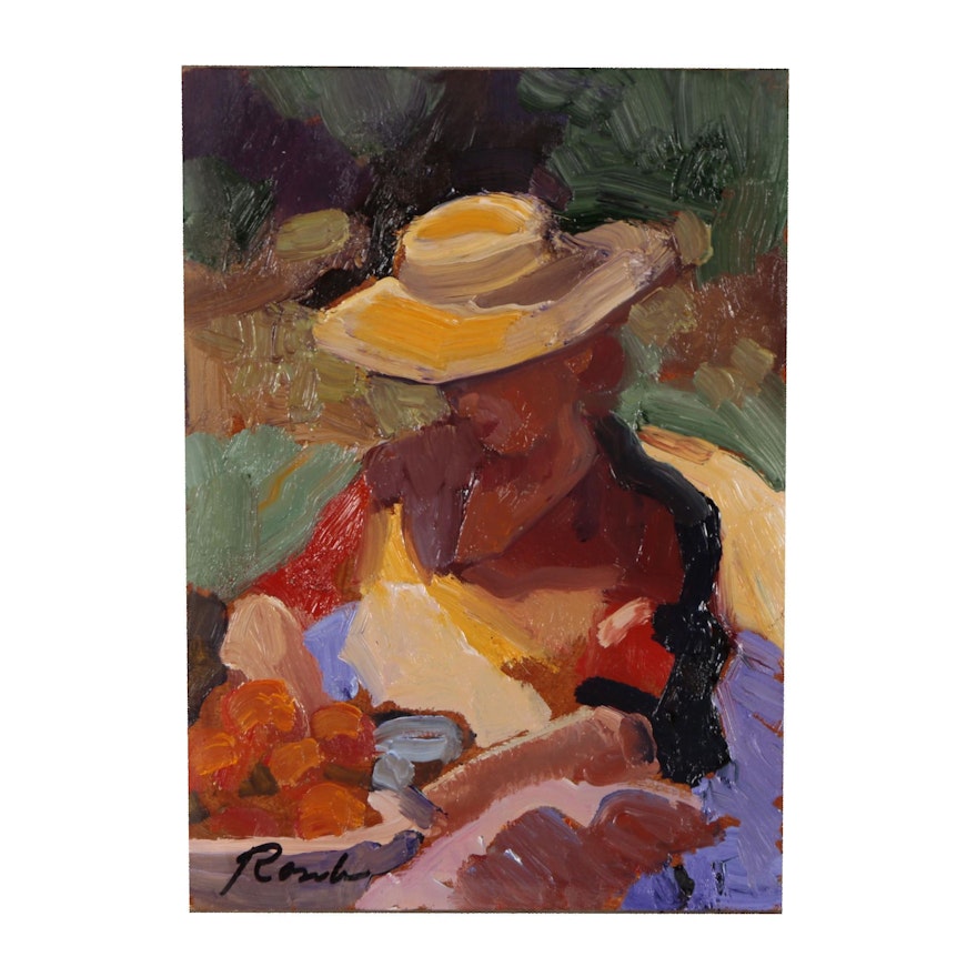 Sally Rosenbaum Figural Oil Painting