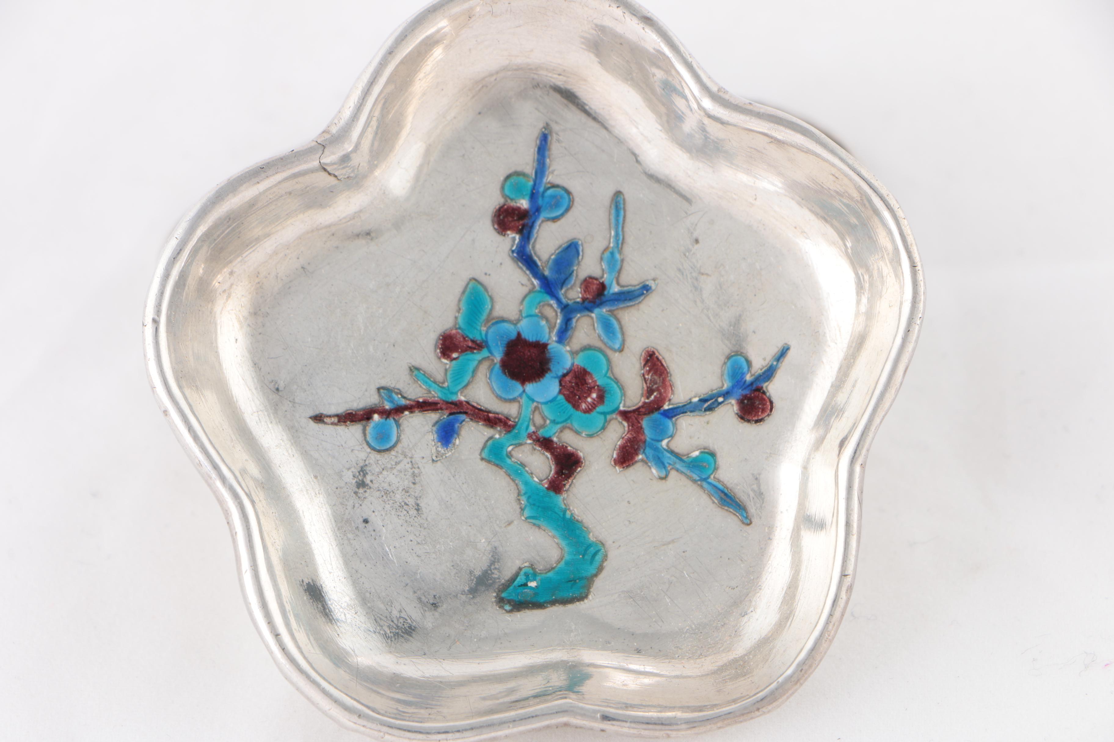 Gorham "Harvard" Silver Plate Crab Forks with Japanese Silver Plate Sauce Dishes