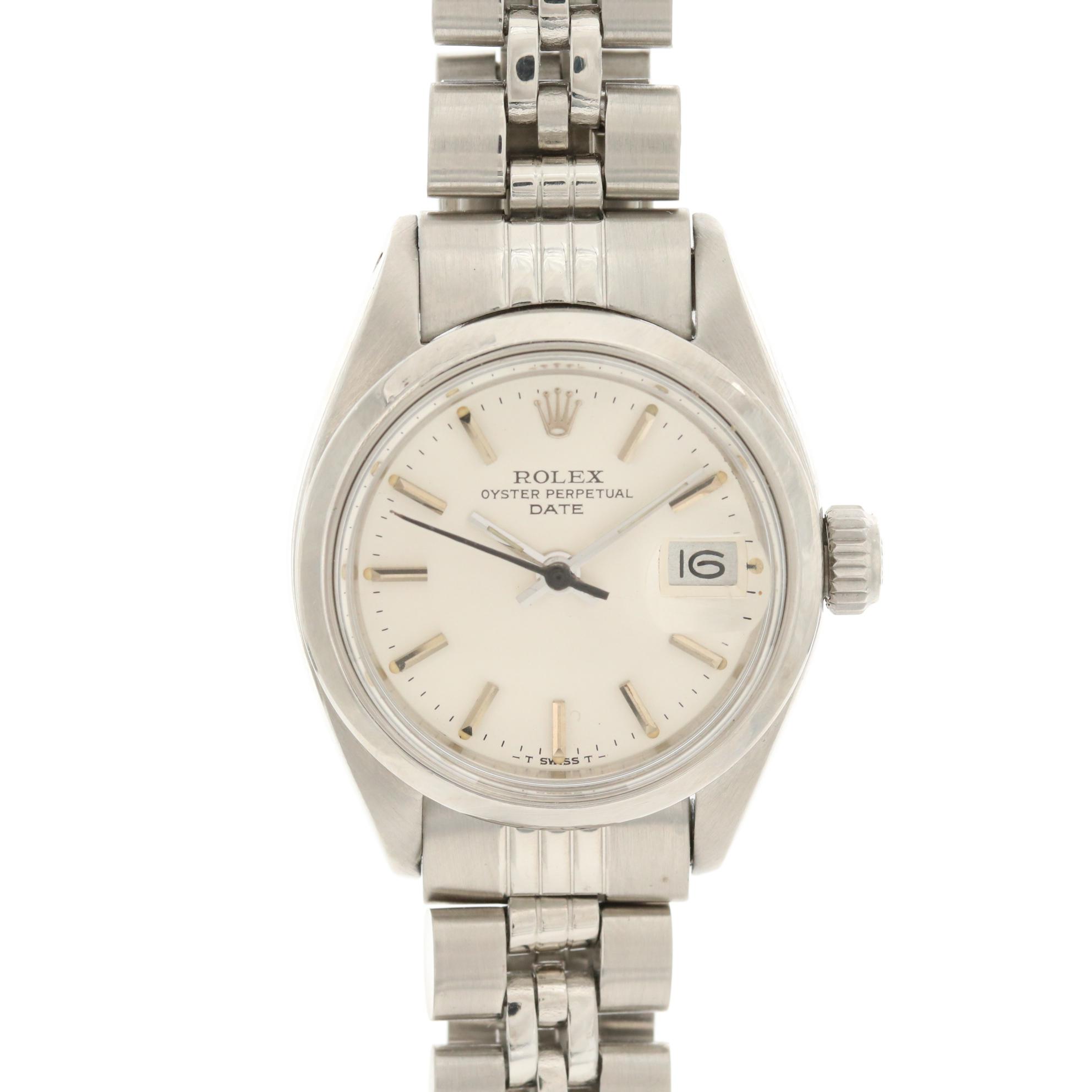 Vintage Rolex Date 6916 Stainless Steel Automatic Watch