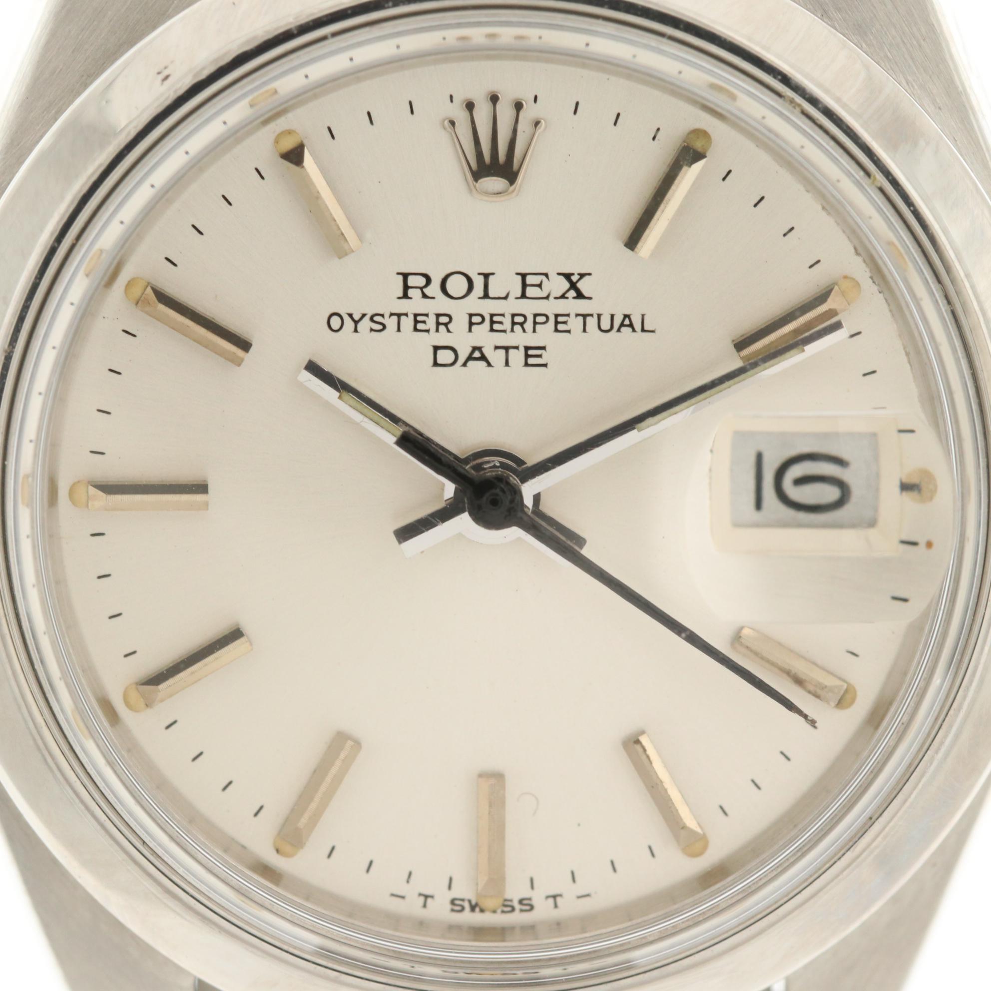 Vintage Rolex Date 6916 Stainless Steel Automatic Watch