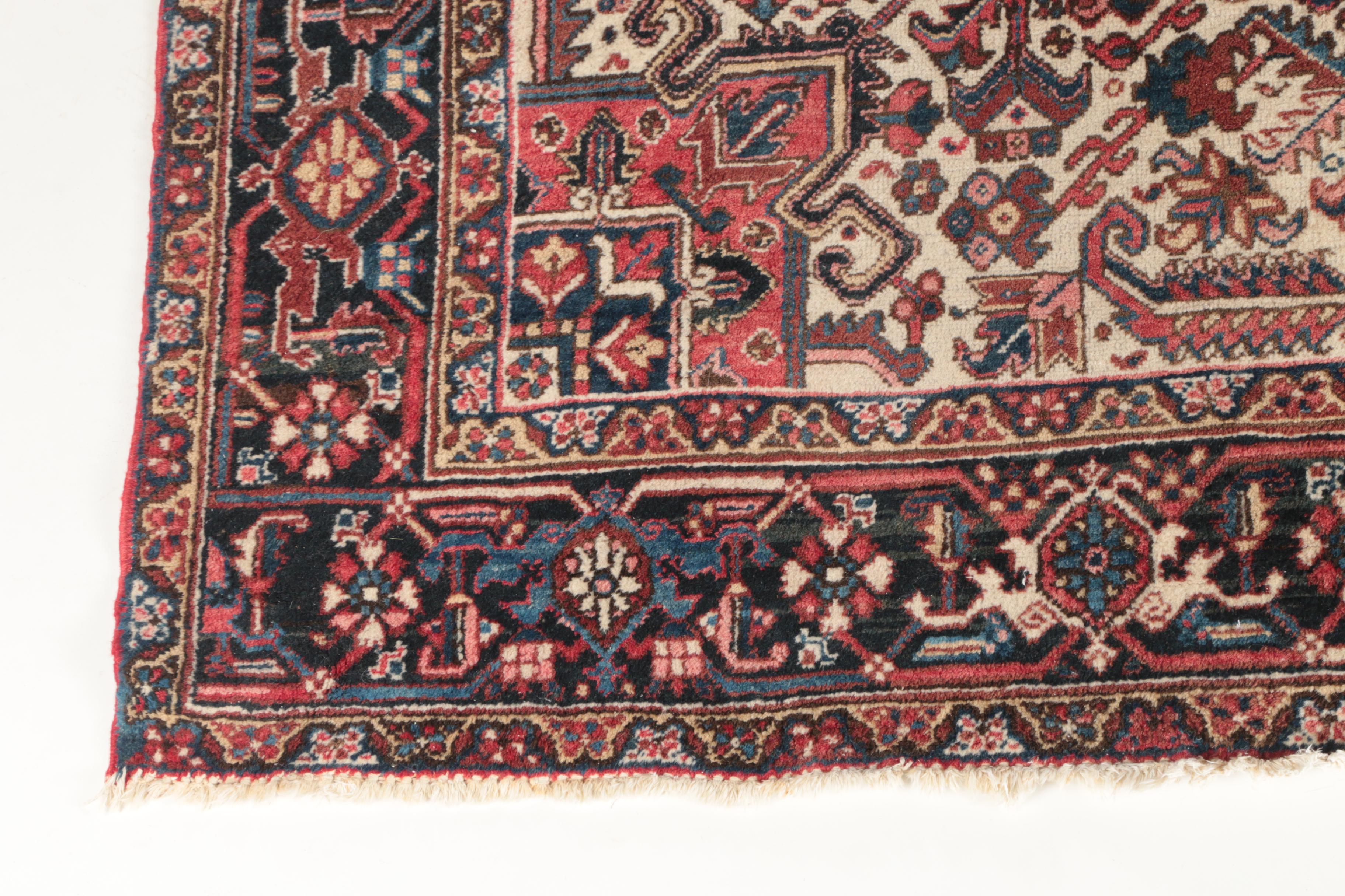 8.3' x 9.8' Hand-Knotted Persian Heriz Wool Rug