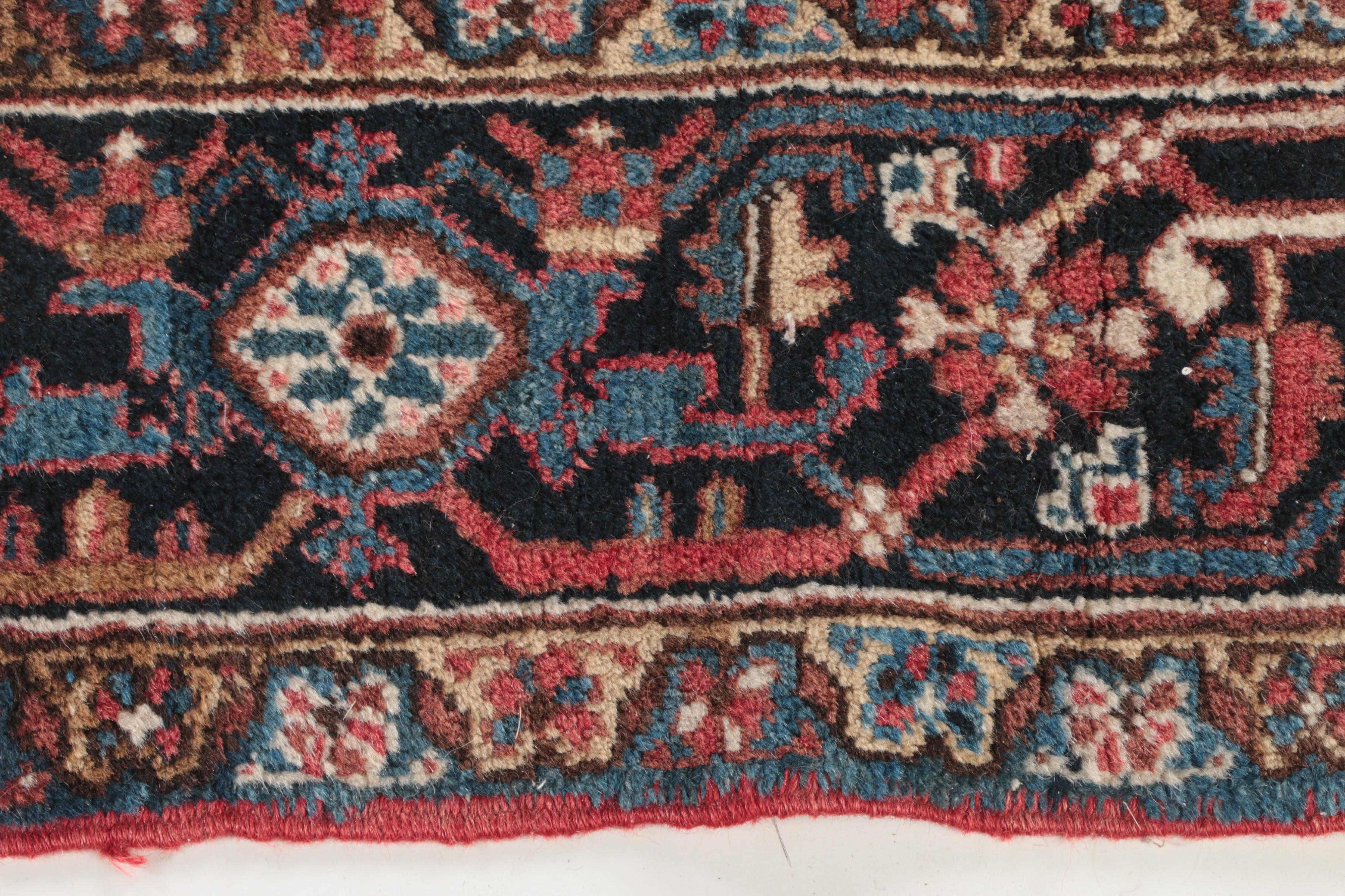8.3' x 9.8' Hand-Knotted Persian Heriz Wool Rug