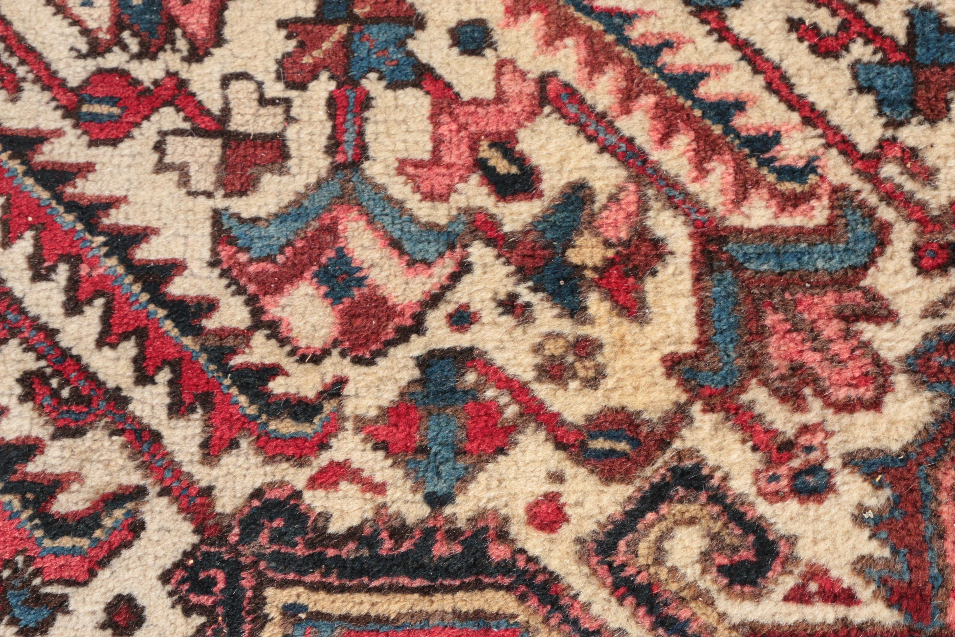 8.3' x 9.8' Hand-Knotted Persian Heriz Wool Rug