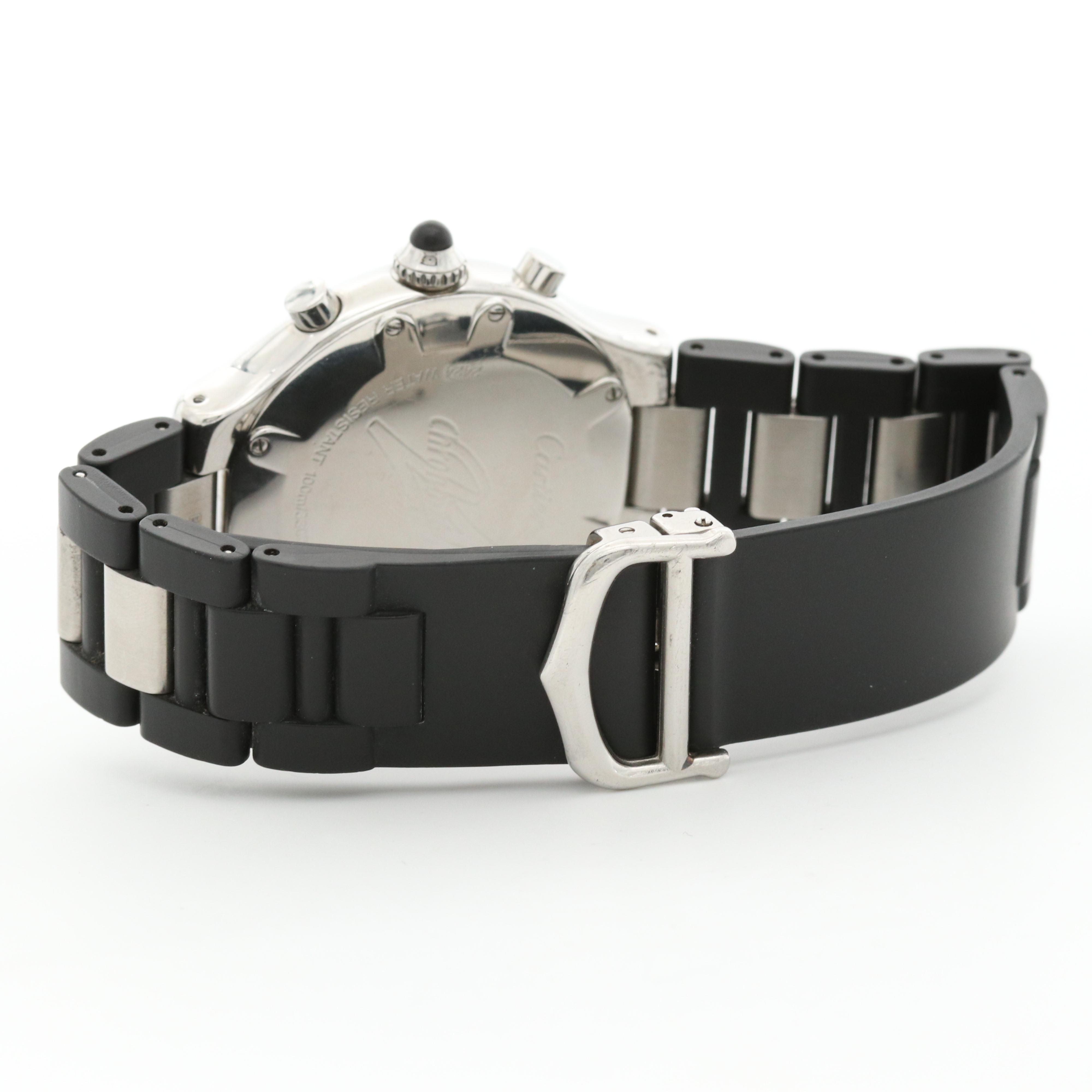 Cartier 21 Chronoscaph Stainless Steel Quartz Watch