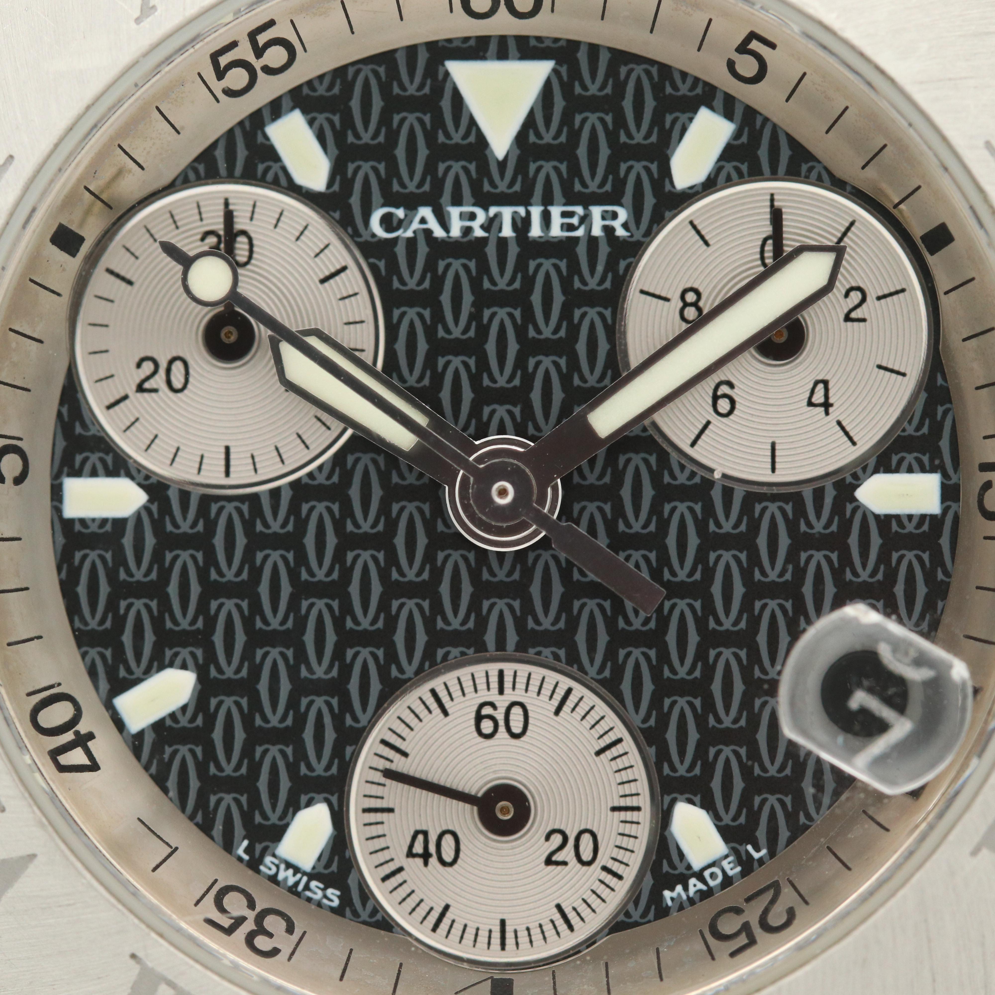 Cartier 21 Chronoscaph Stainless Steel Quartz Watch