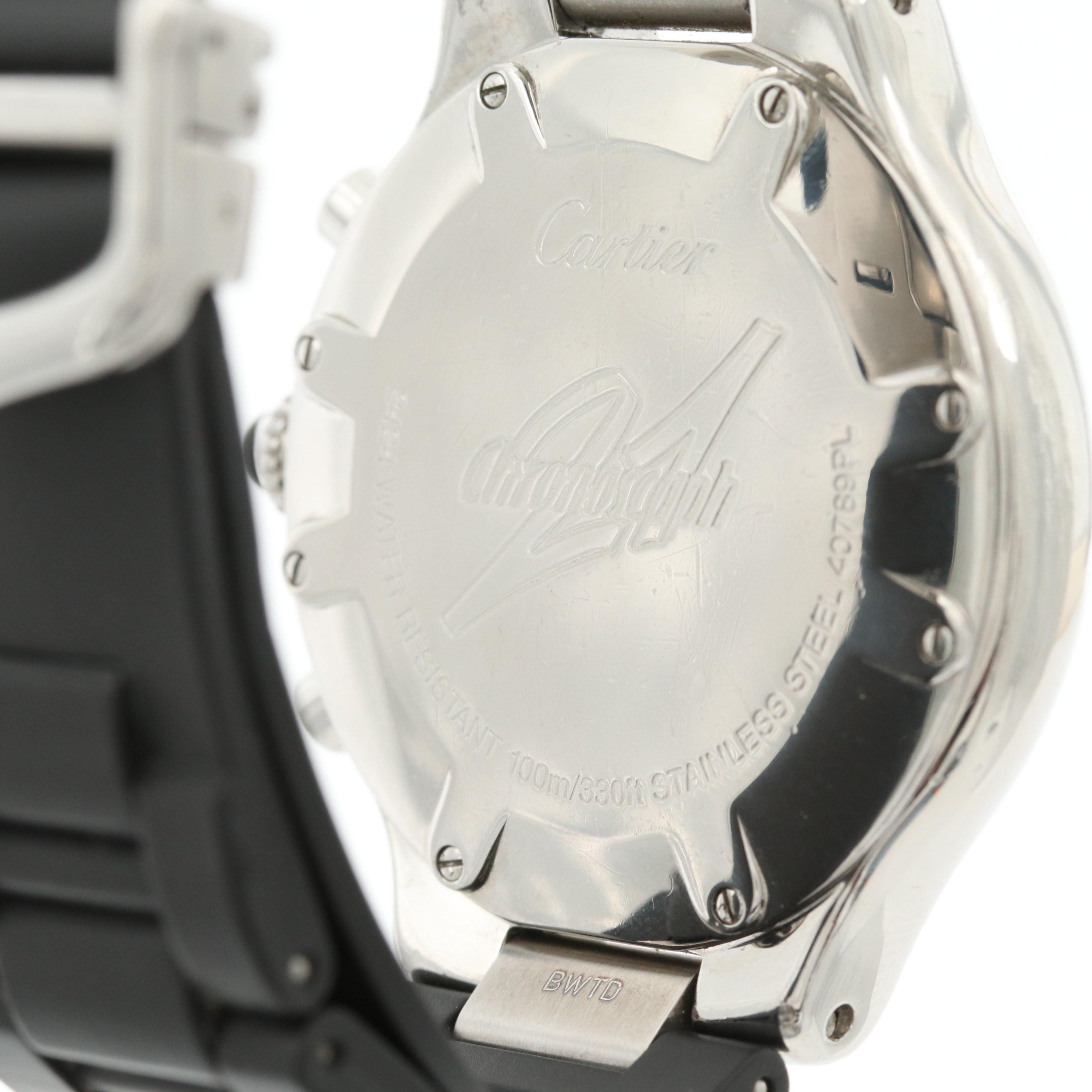 Cartier 21 Chronoscaph Stainless Steel Quartz Watch