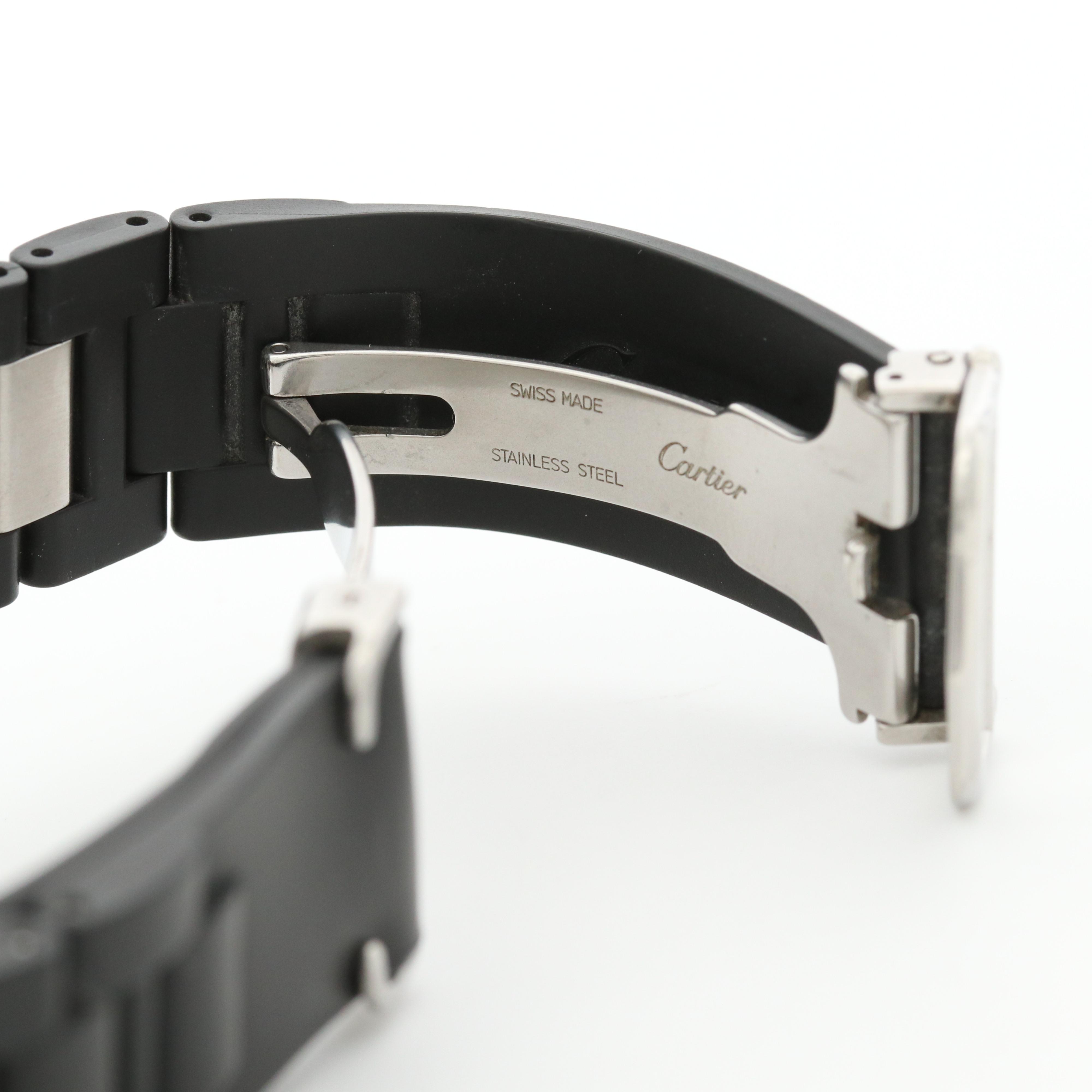 Cartier 21 Chronoscaph Stainless Steel Quartz Watch