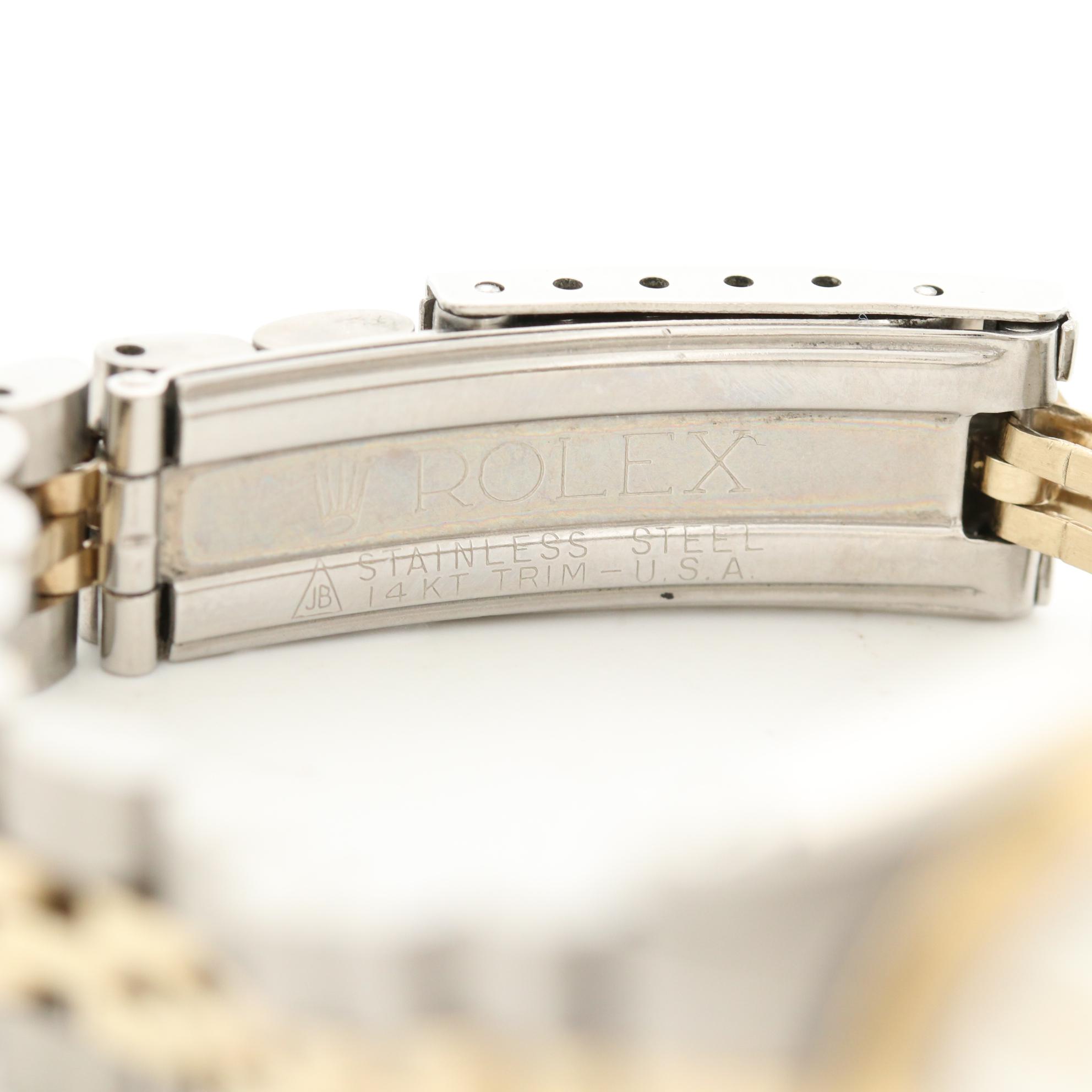 Vintage Rolex Date 6916 14K Gold and Stainless Steel Automatic Watch