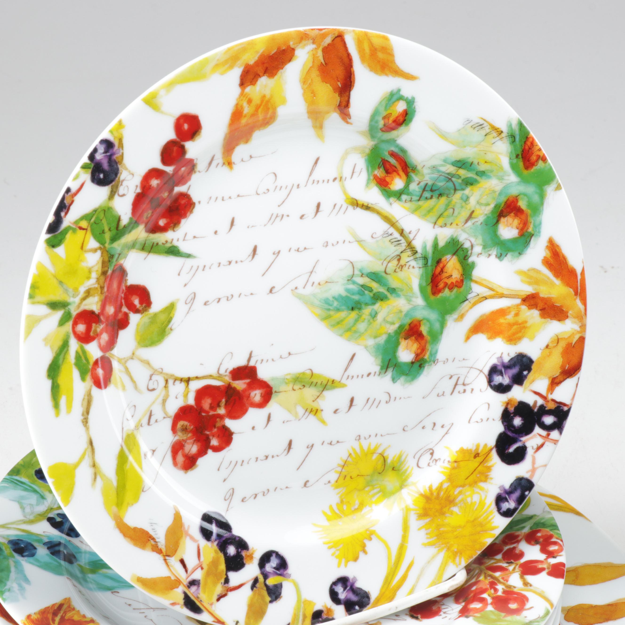 Bernardaud for Williams-Sonoma "Harvest Berry" Ceramic Dinnerware