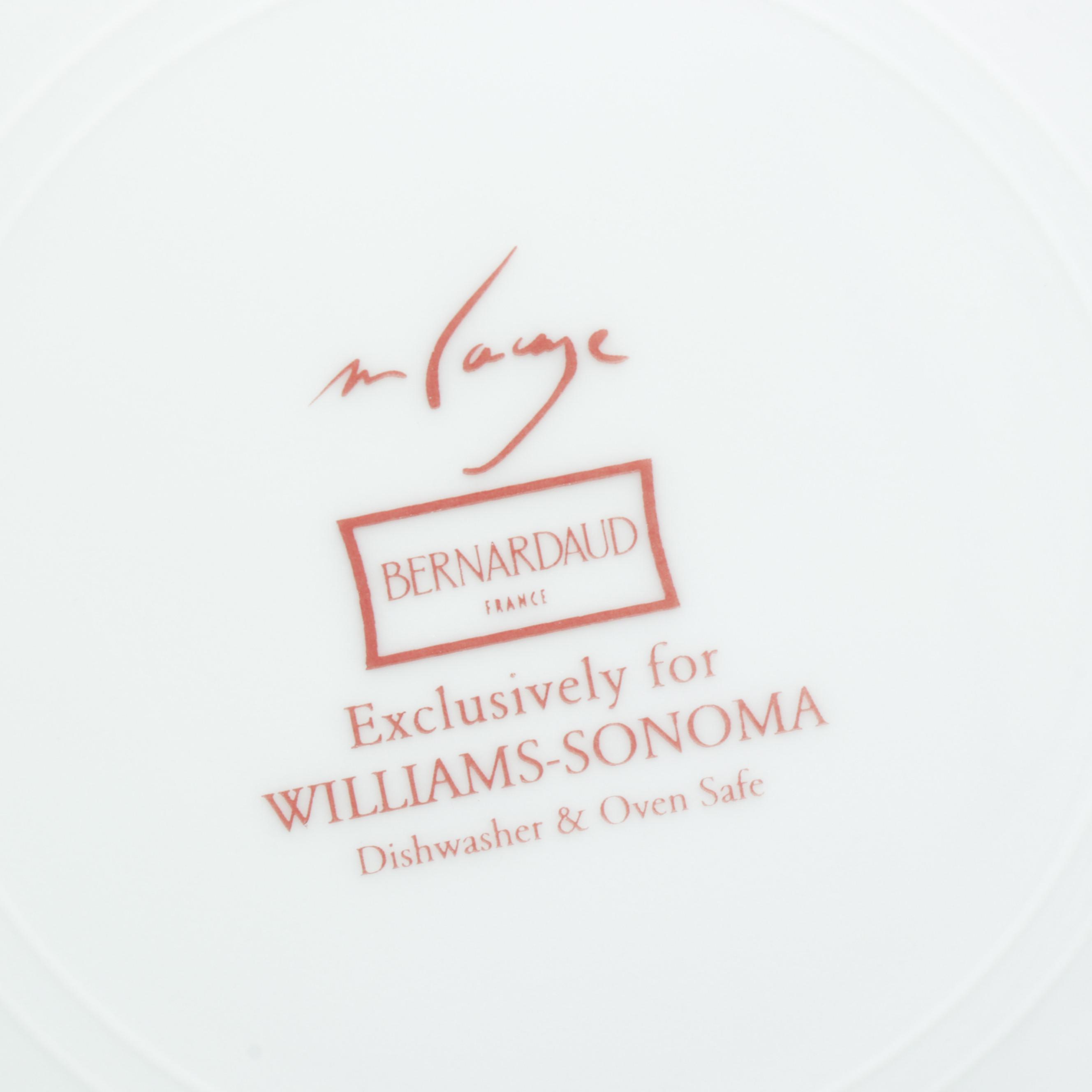 Bernardaud for Williams-Sonoma "Harvest Berry" Ceramic Dinnerware