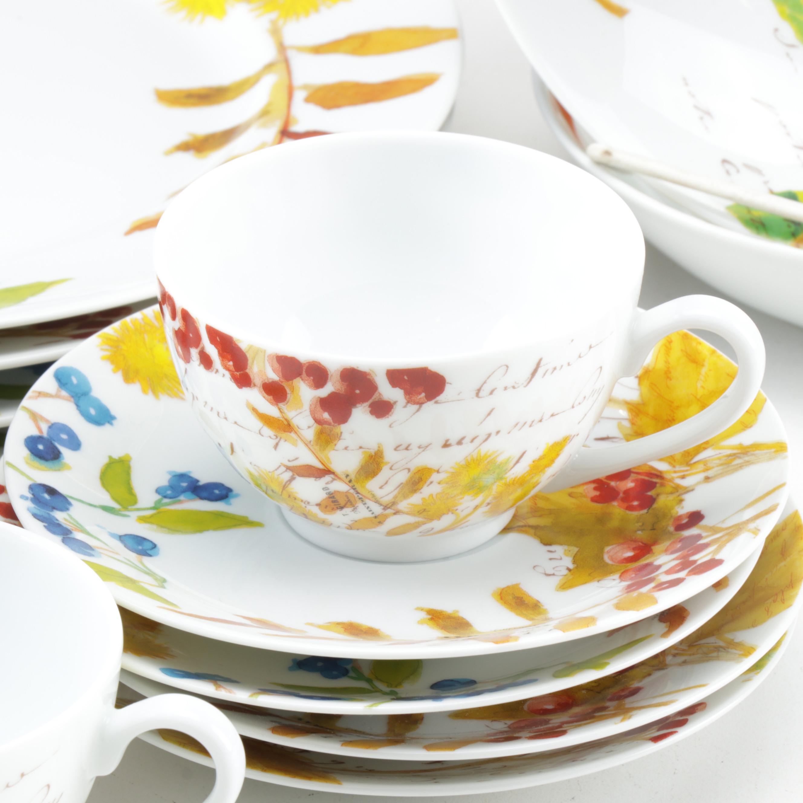 Bernardaud for Williams-Sonoma "Harvest Berry" Ceramic Dinnerware