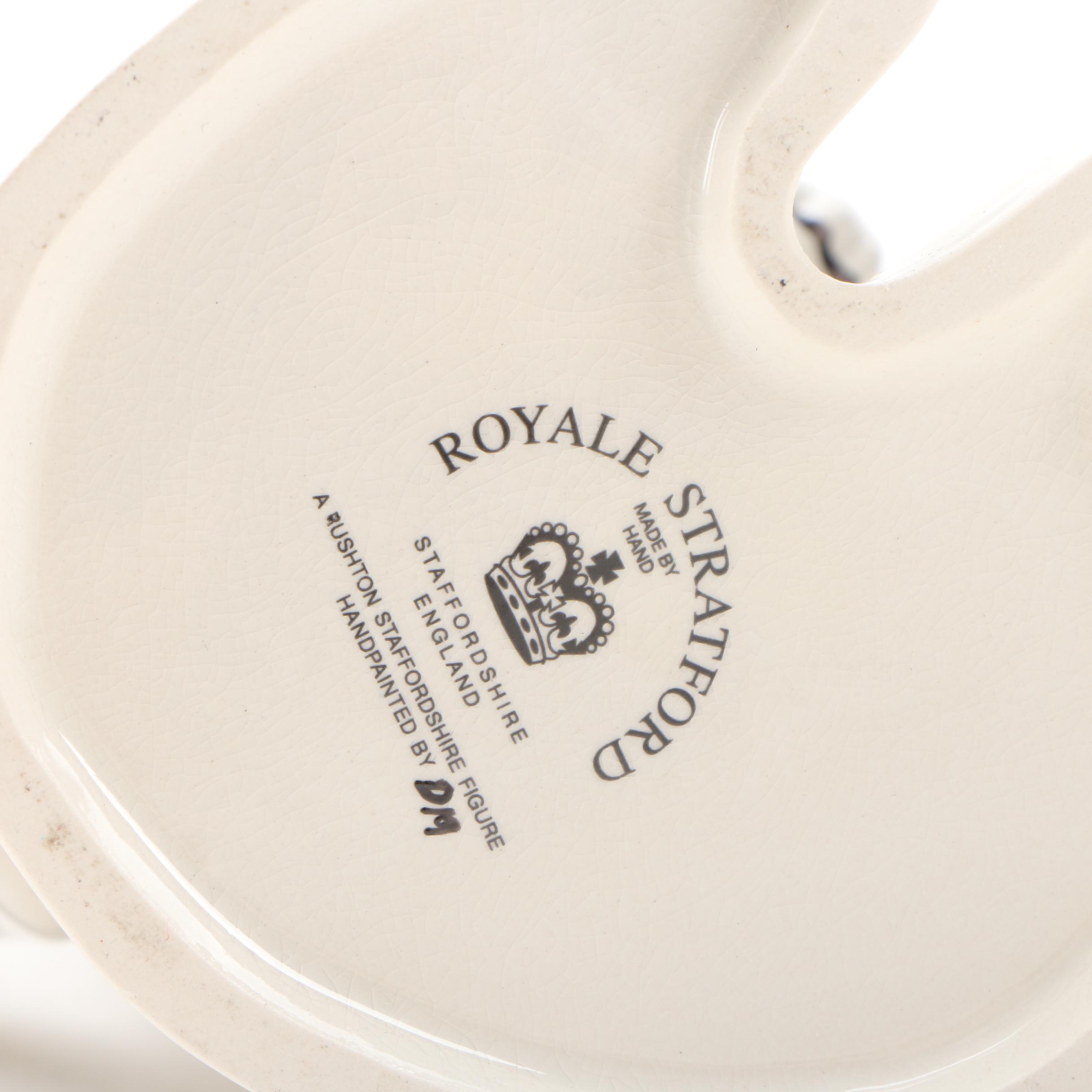 Royale Stratford Rushton Staffordshire Figure Collection Porcelain Dog Pitcher