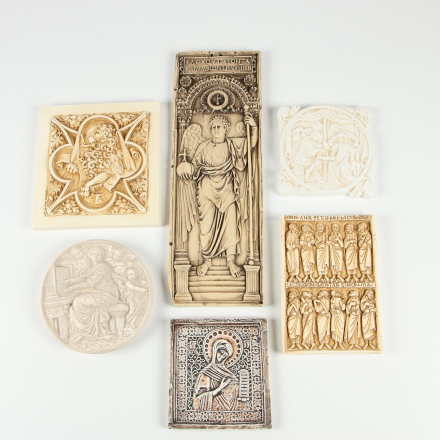 Facsimiles Ltd. Resin Religious Wall Hangings and Other Wax Wall Hangings