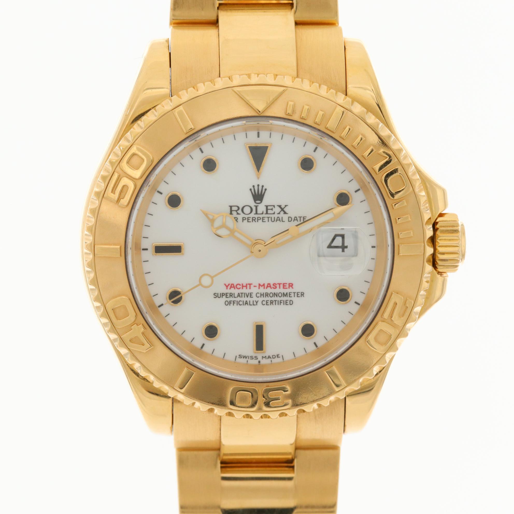 Rolex Yacht-Master 16628 18K Yellow Gold Automatic Watch