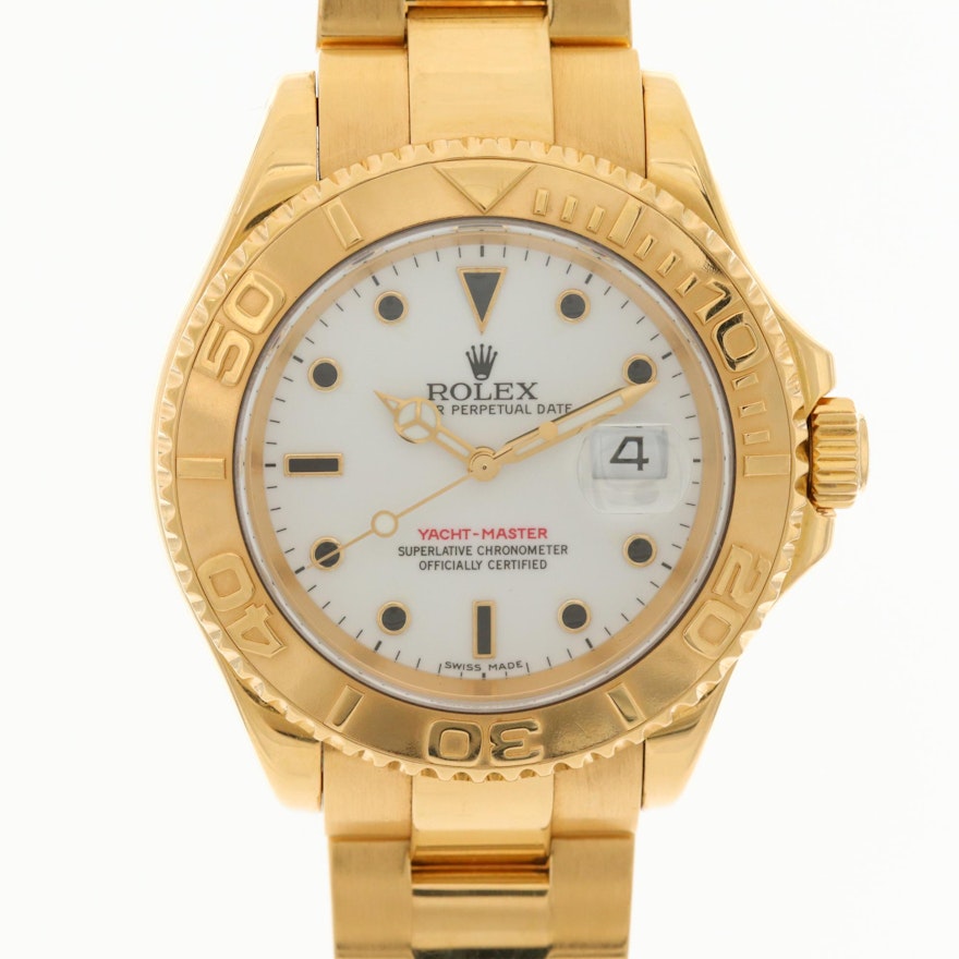 Rolex Yacht-Master 16628 18K Yellow Gold Automatic Wristwatch