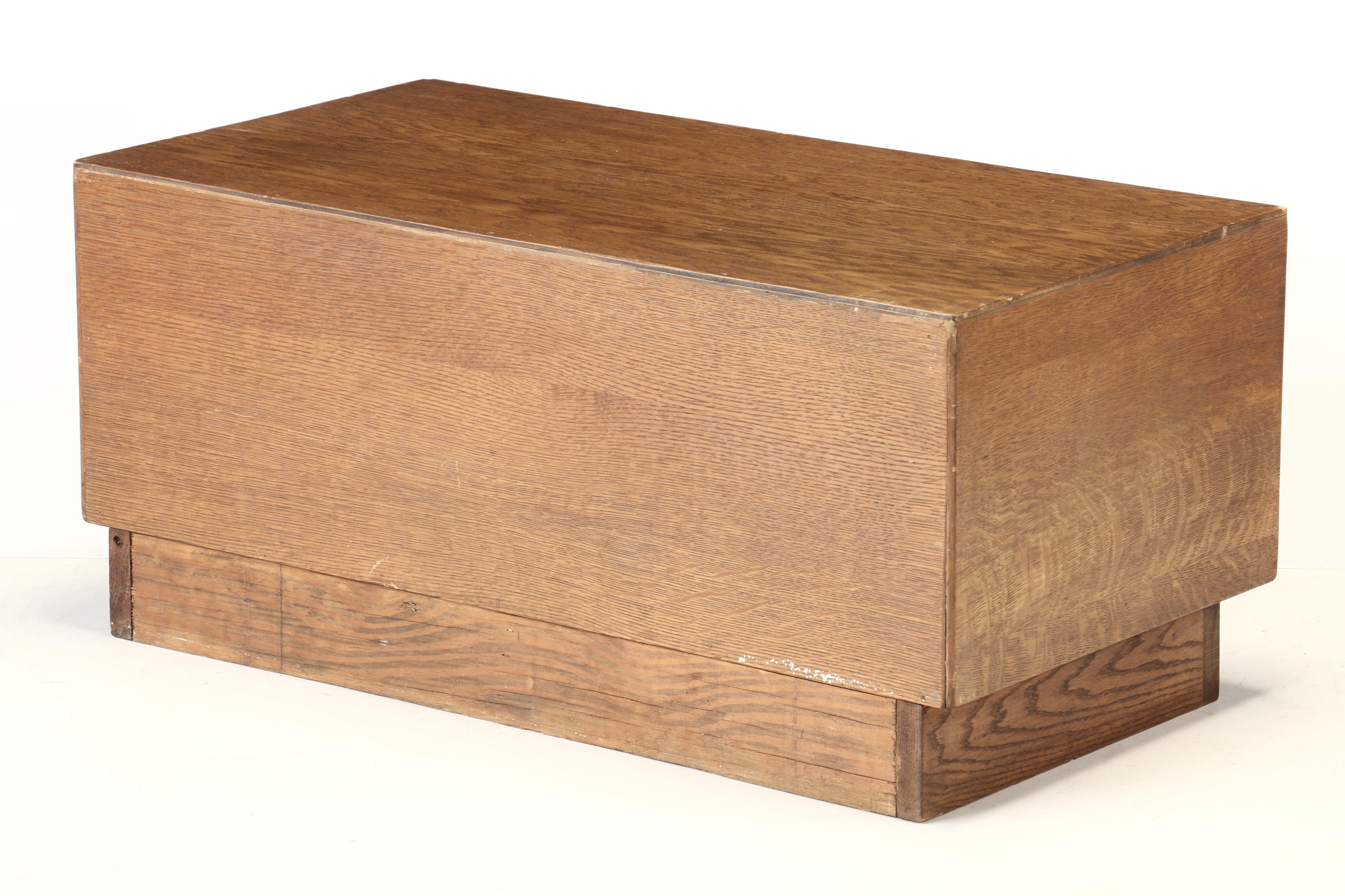 Oak Index File Cabinet, Early to Mid-20th Century