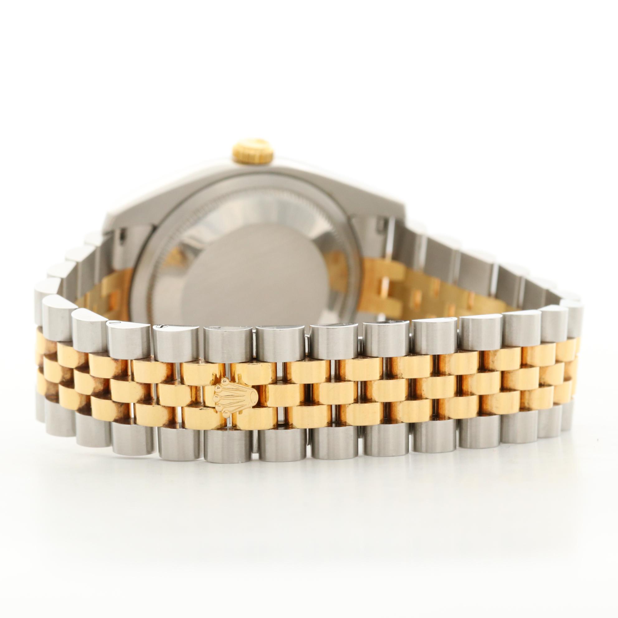 Rolex Datejust 18K Yellow Gold and Stainless Steel Watch, 2004