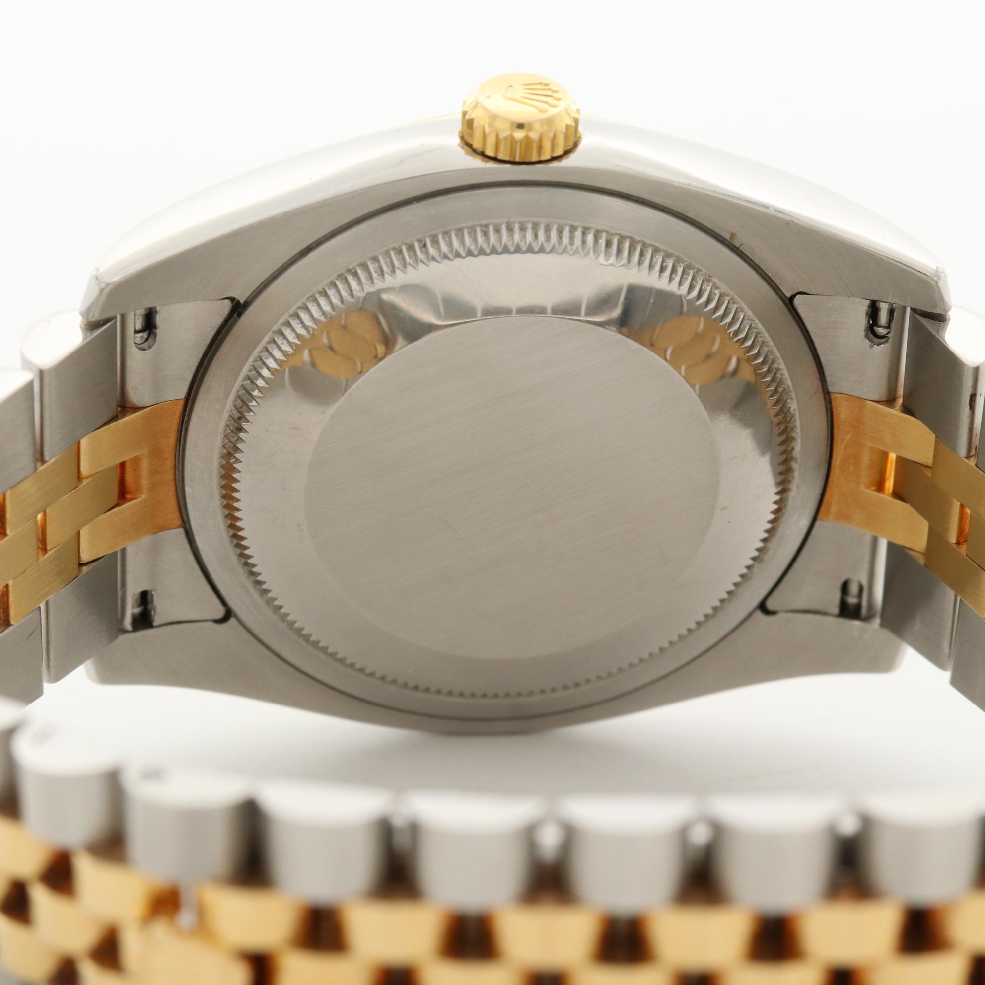 Rolex Datejust 18K Yellow Gold and Stainless Steel Watch, 2004