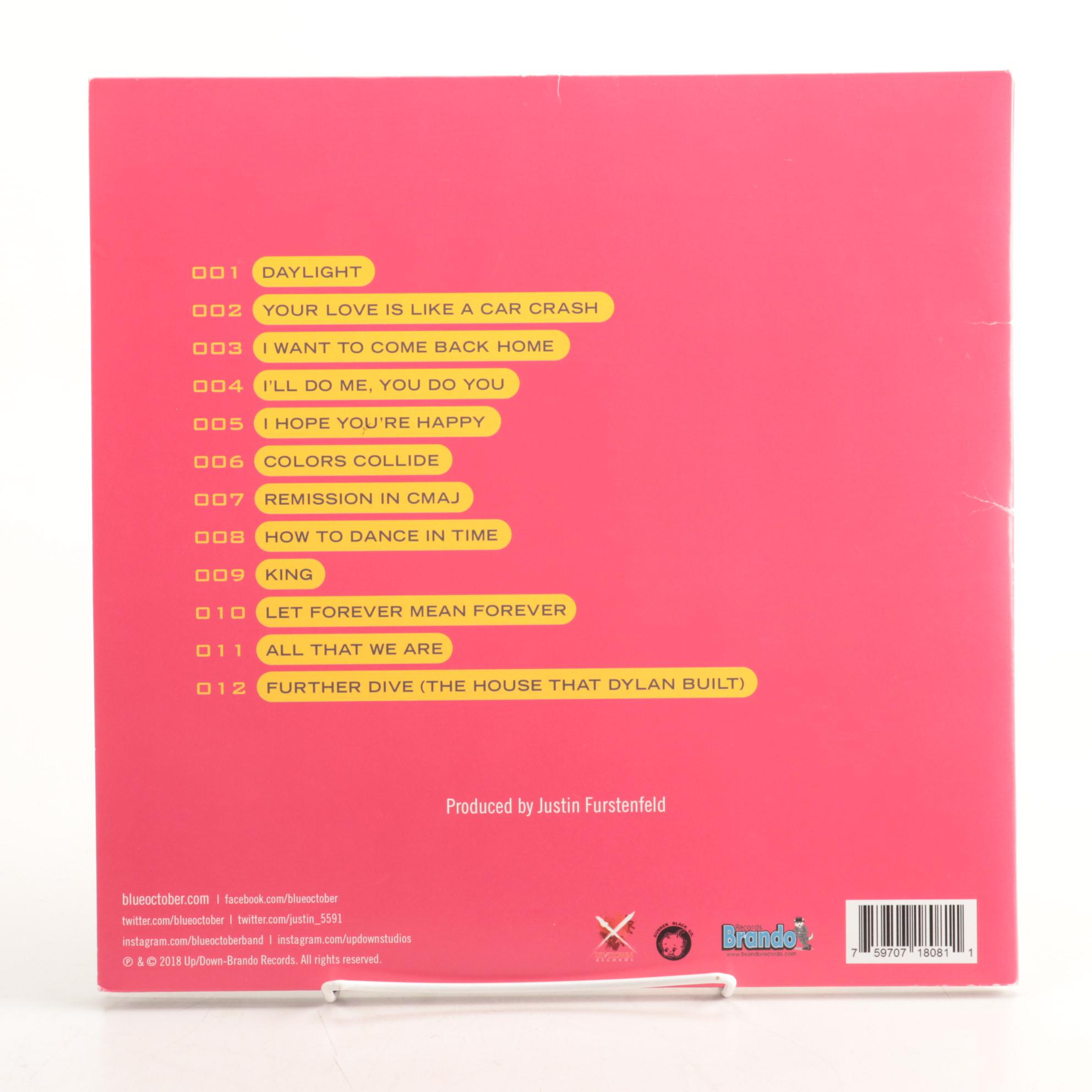 Blue October Signed Album Cover "I Hope You're Happy"