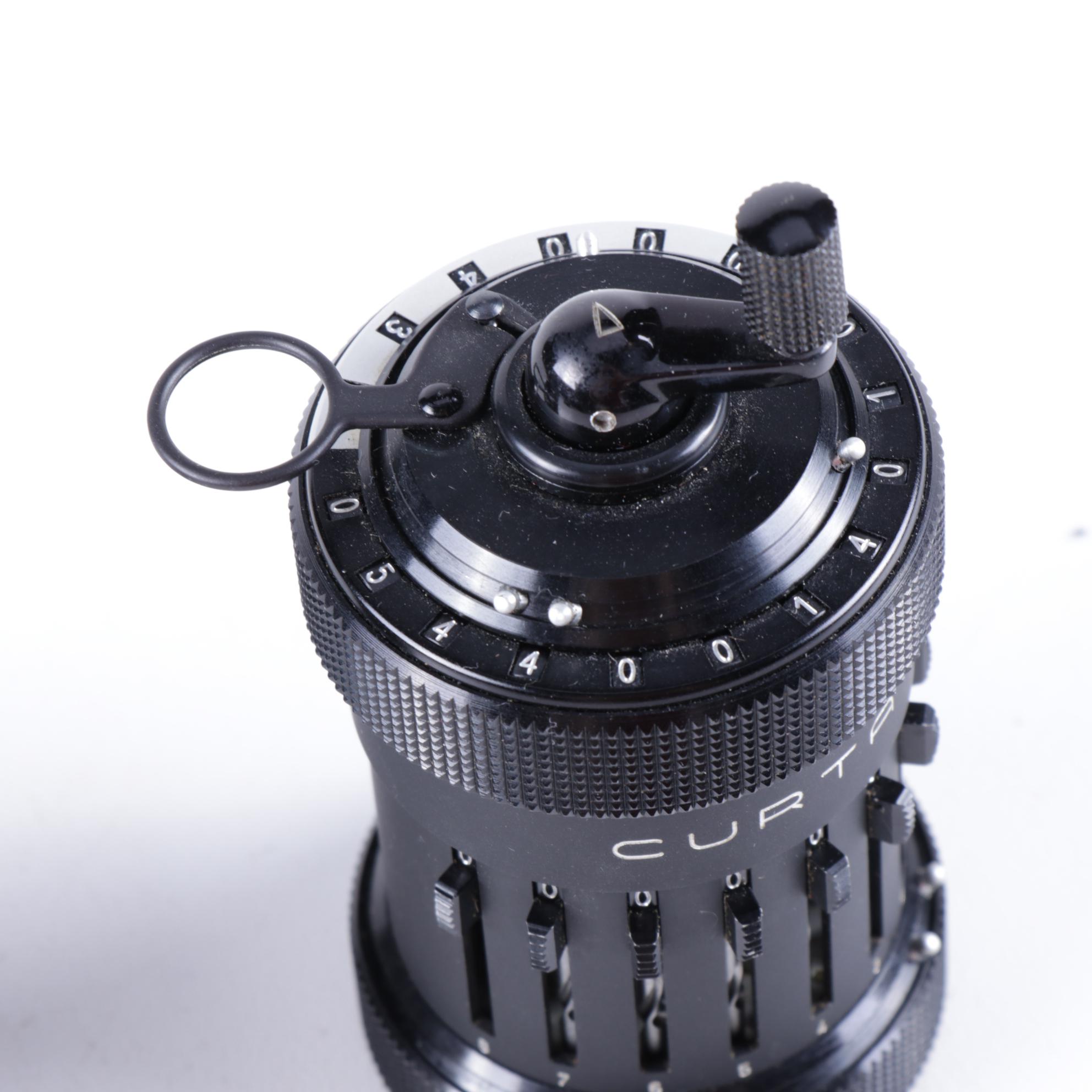 Curta Type I Mechanical Calculator by Contina Ltd Mauren, Mid-Century