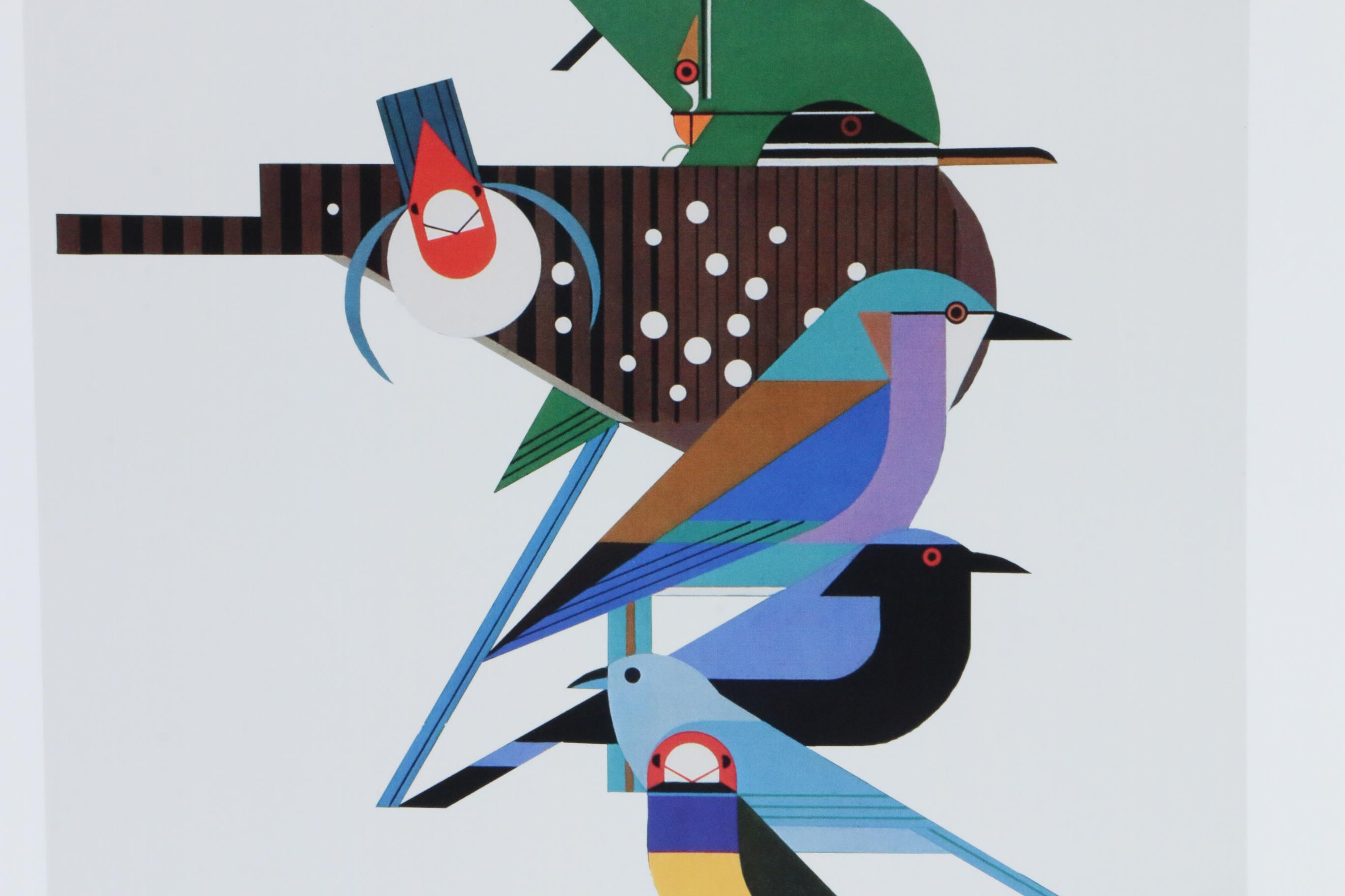 Offset Lithograph After Charley Harper "Rainforest Birds"