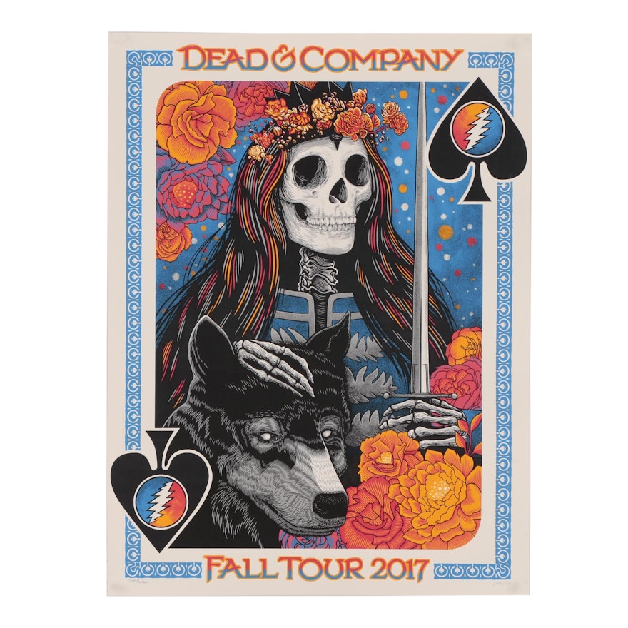 John Vogl Serigraph Concert Poster for Dead & Company Fall Tour 2017