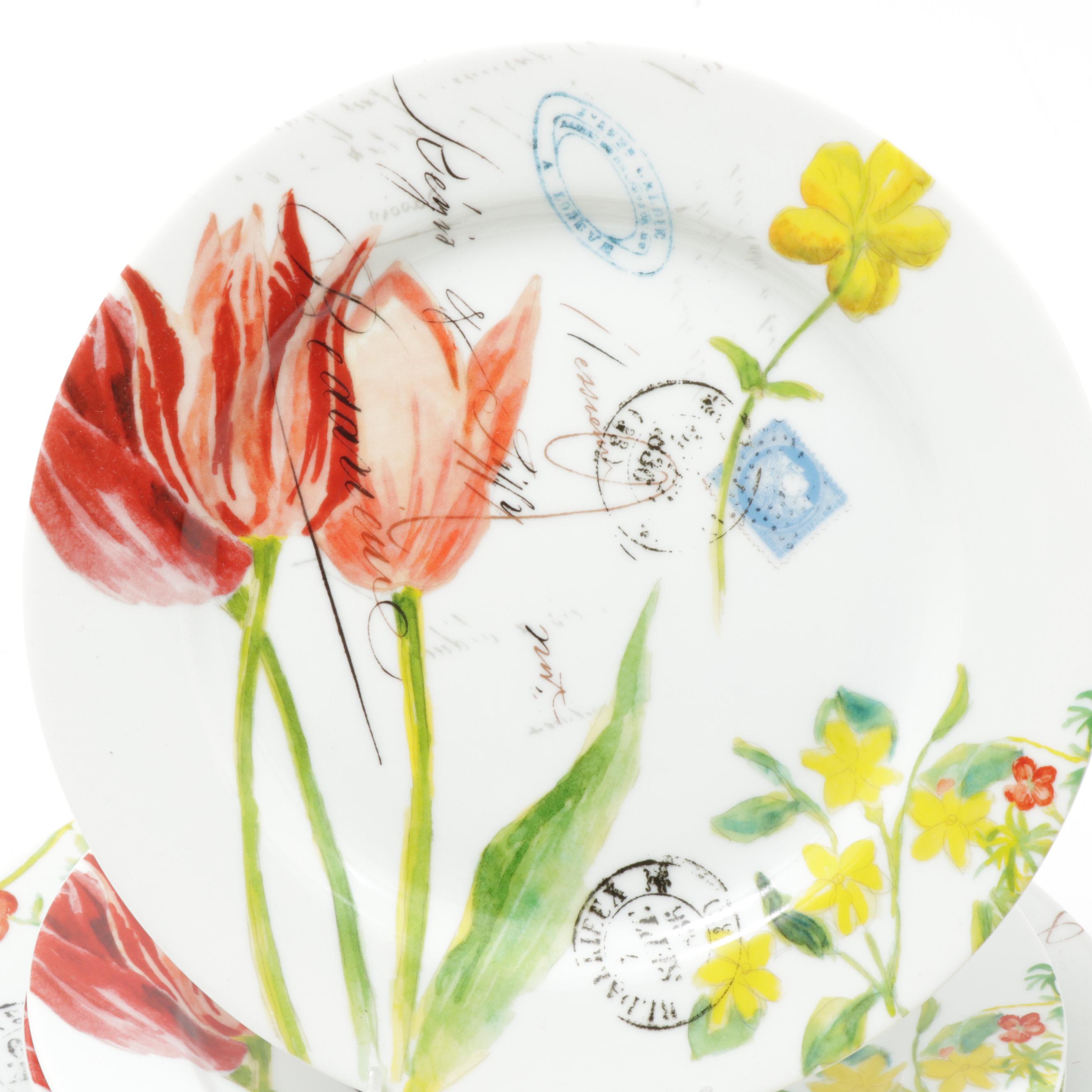 Bernardaud for Williams-Sonoma "Jardin des Fleurs" Dinnerware