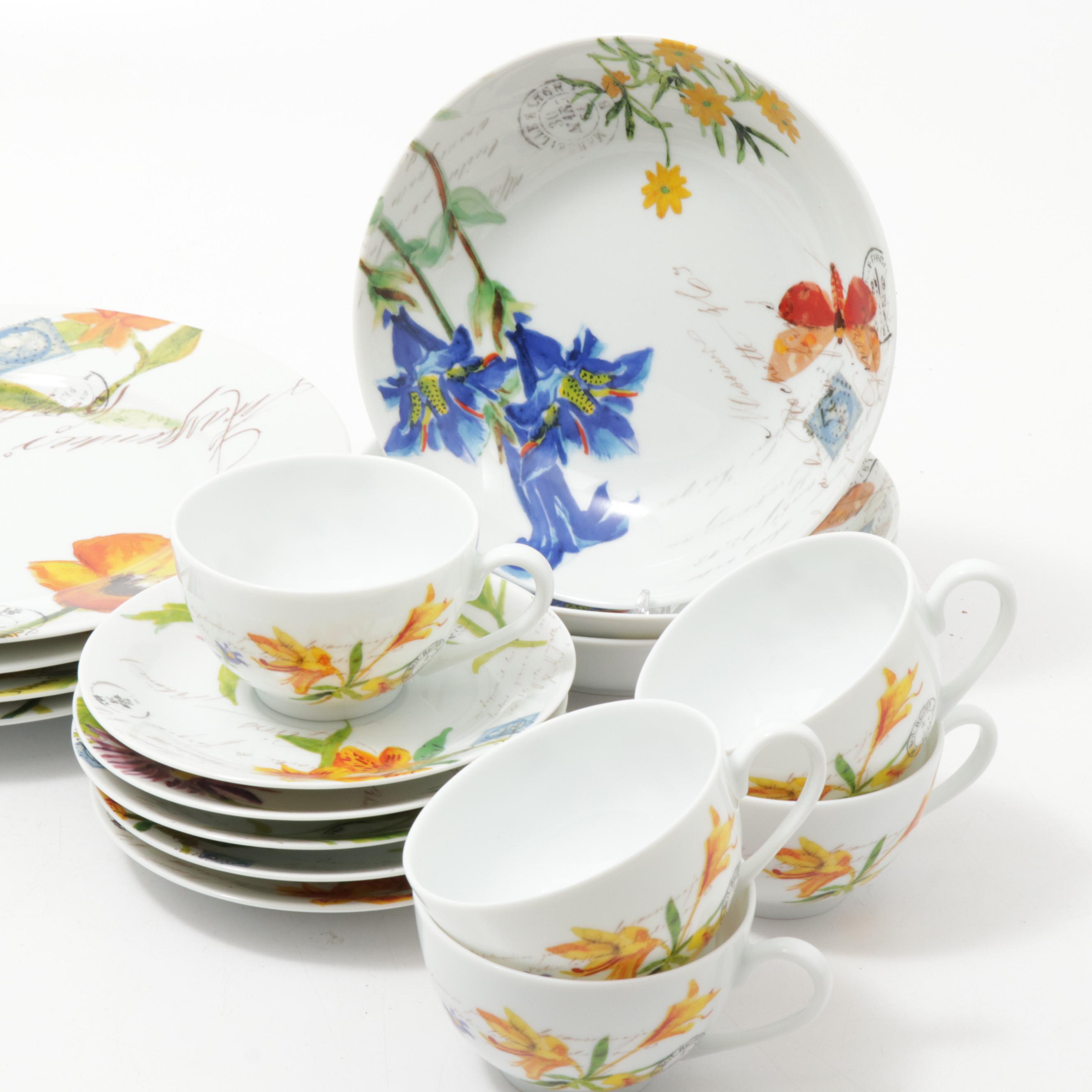 Bernardaud for Williams-Sonoma "Jardin des Fleurs" Dinnerware