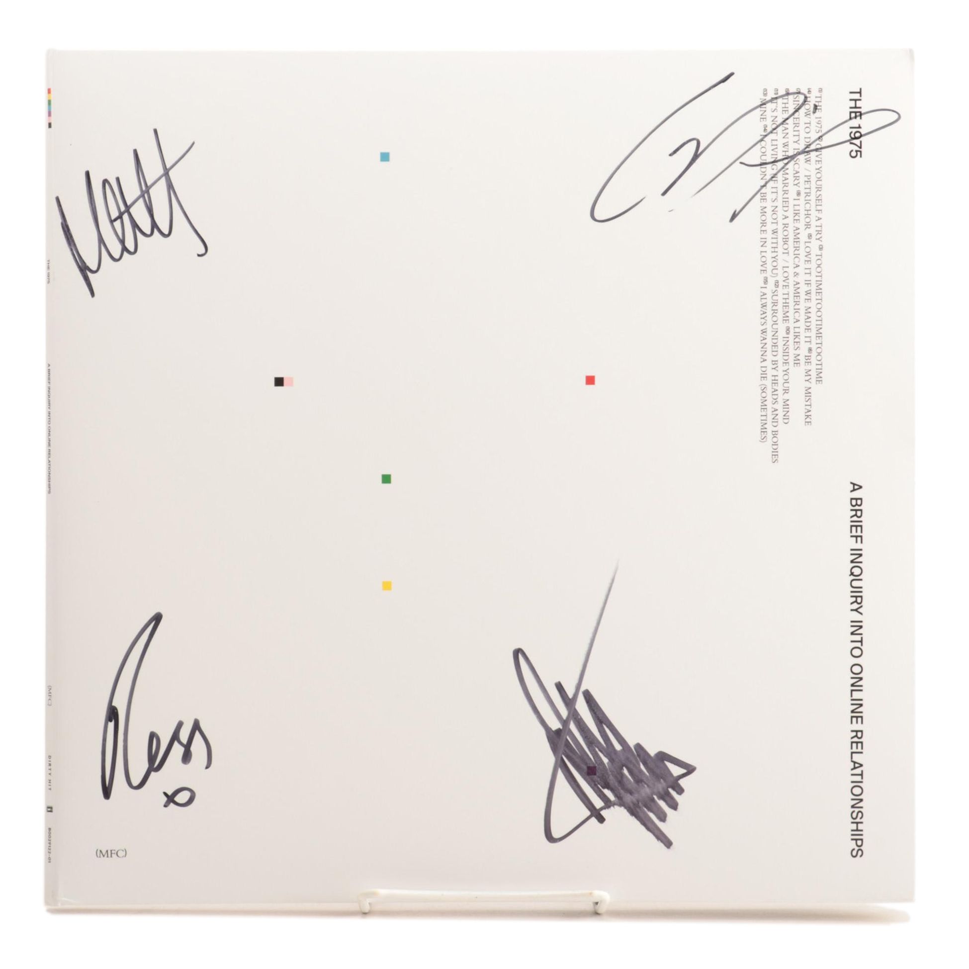 The 1975 Signed "A Brief Inquiry Into Online Relationships" Album Cover