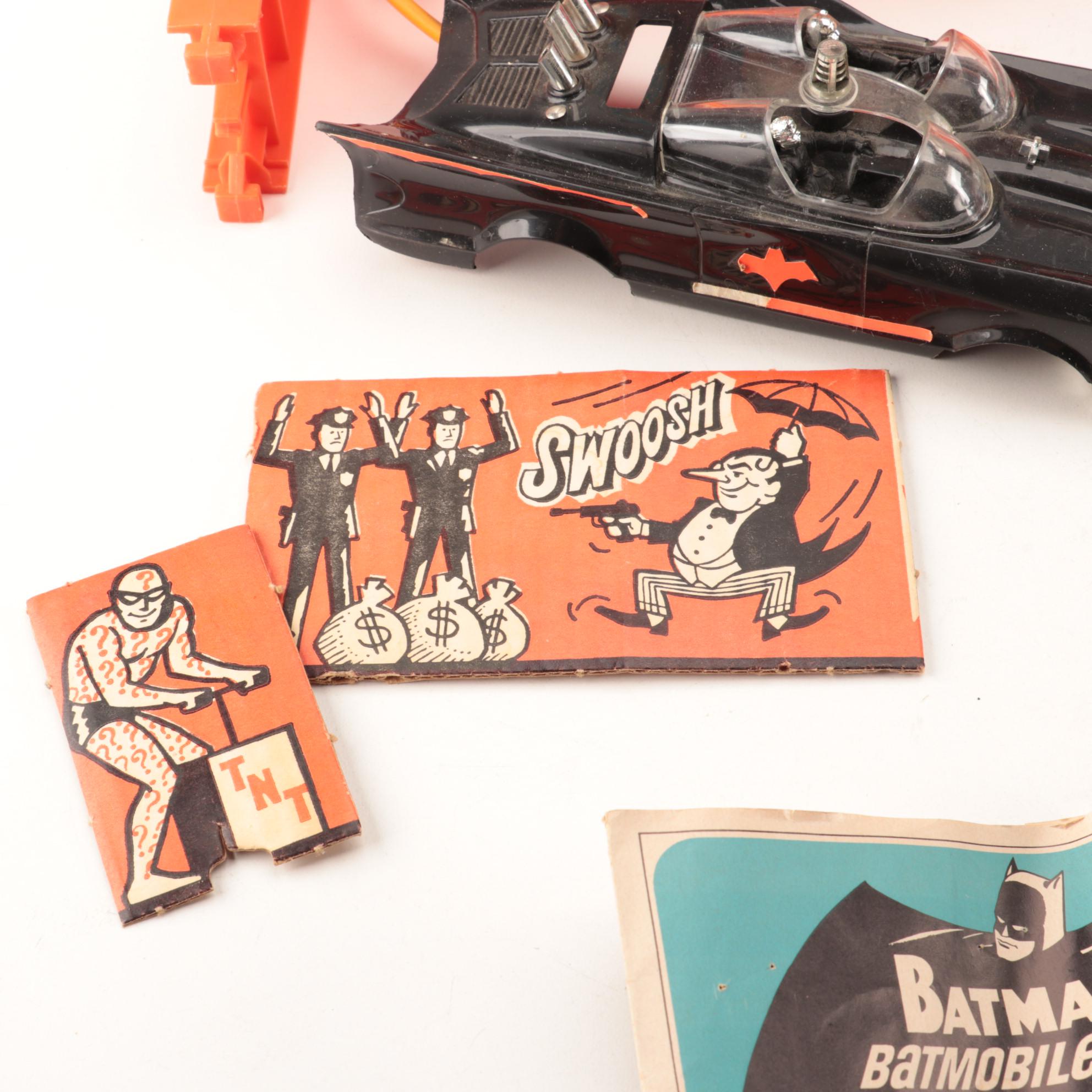 Mattel Batman "Switch 'N Go" Batmobile" Toy Play Set with Box, 1966