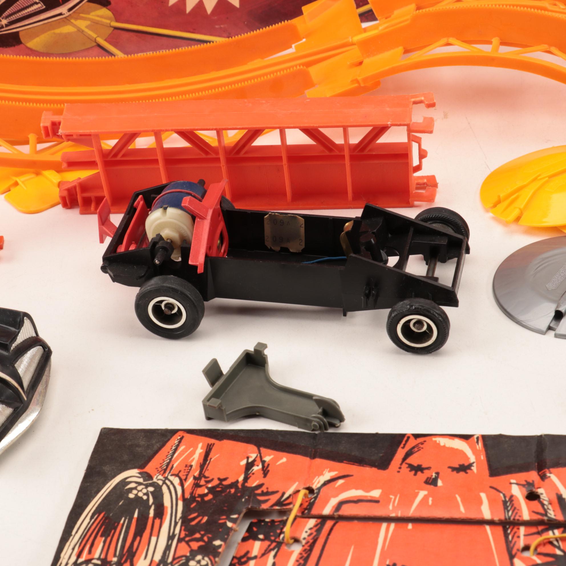 Mattel Batman "Switch 'N Go" Batmobile" Toy Play Set with Box, 1966