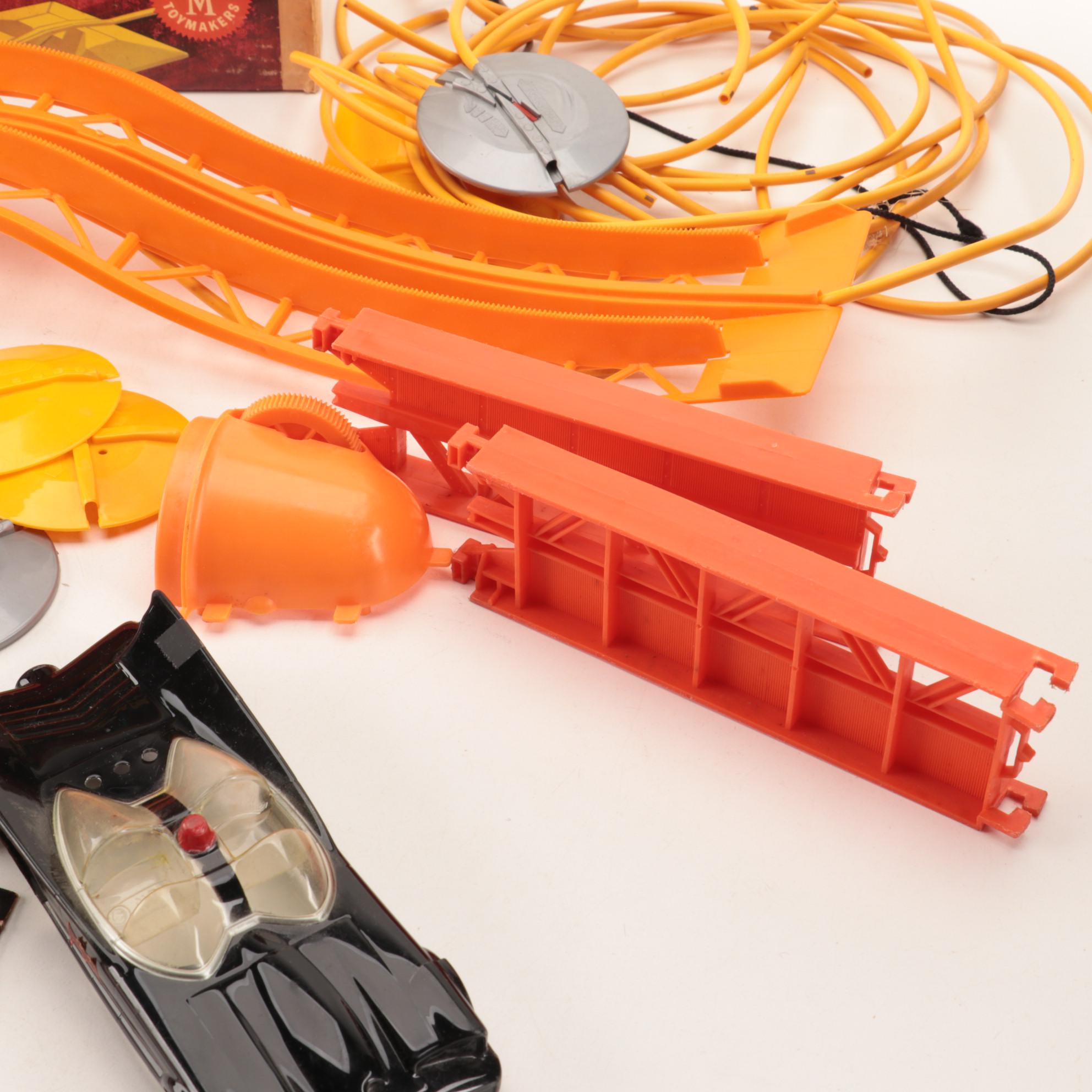 Mattel Batman "Switch 'N Go" Batmobile" Toy Play Set with Box, 1966