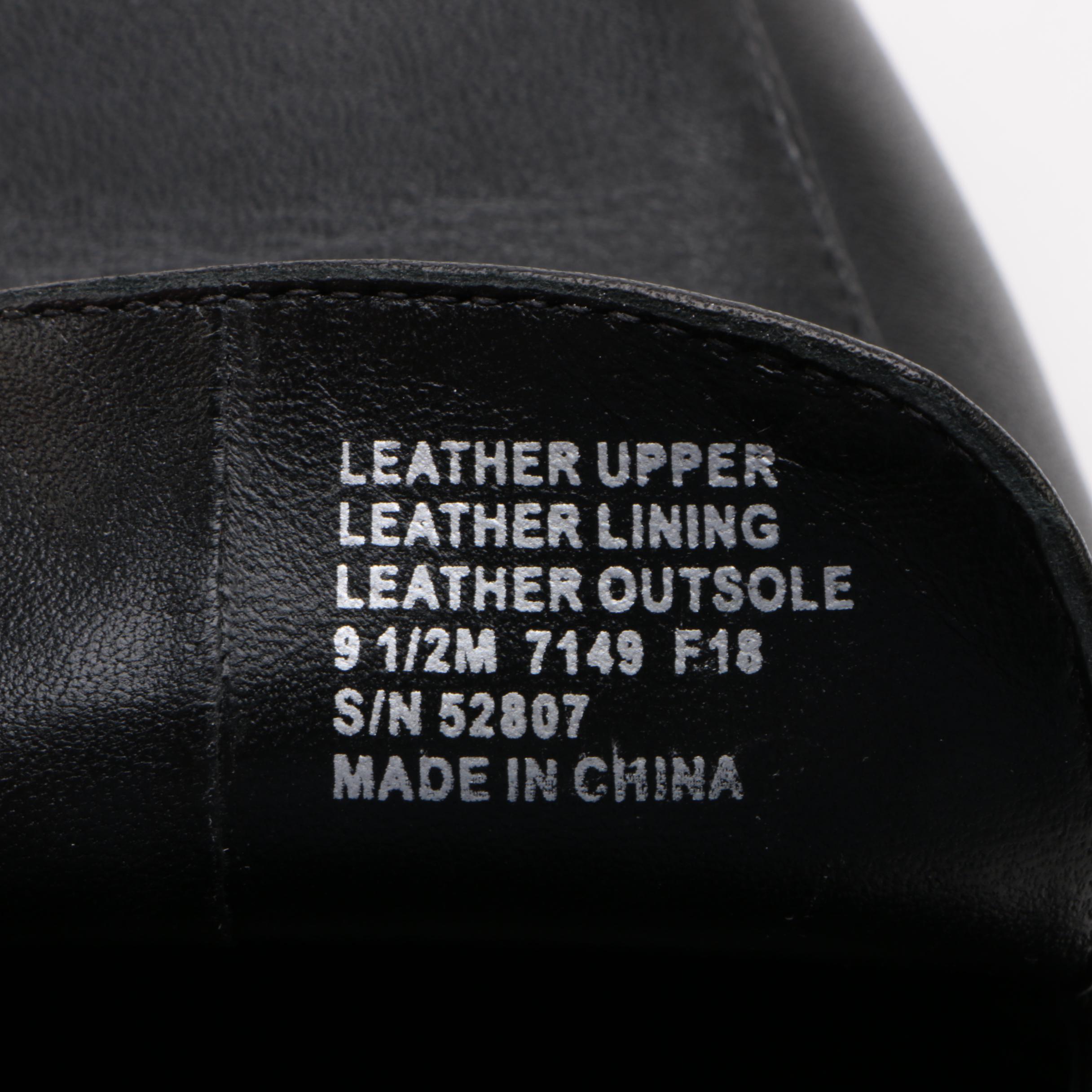 Tory Burch Jessa Loafer in Black Leather with Gold Tone Horse Head Hardware