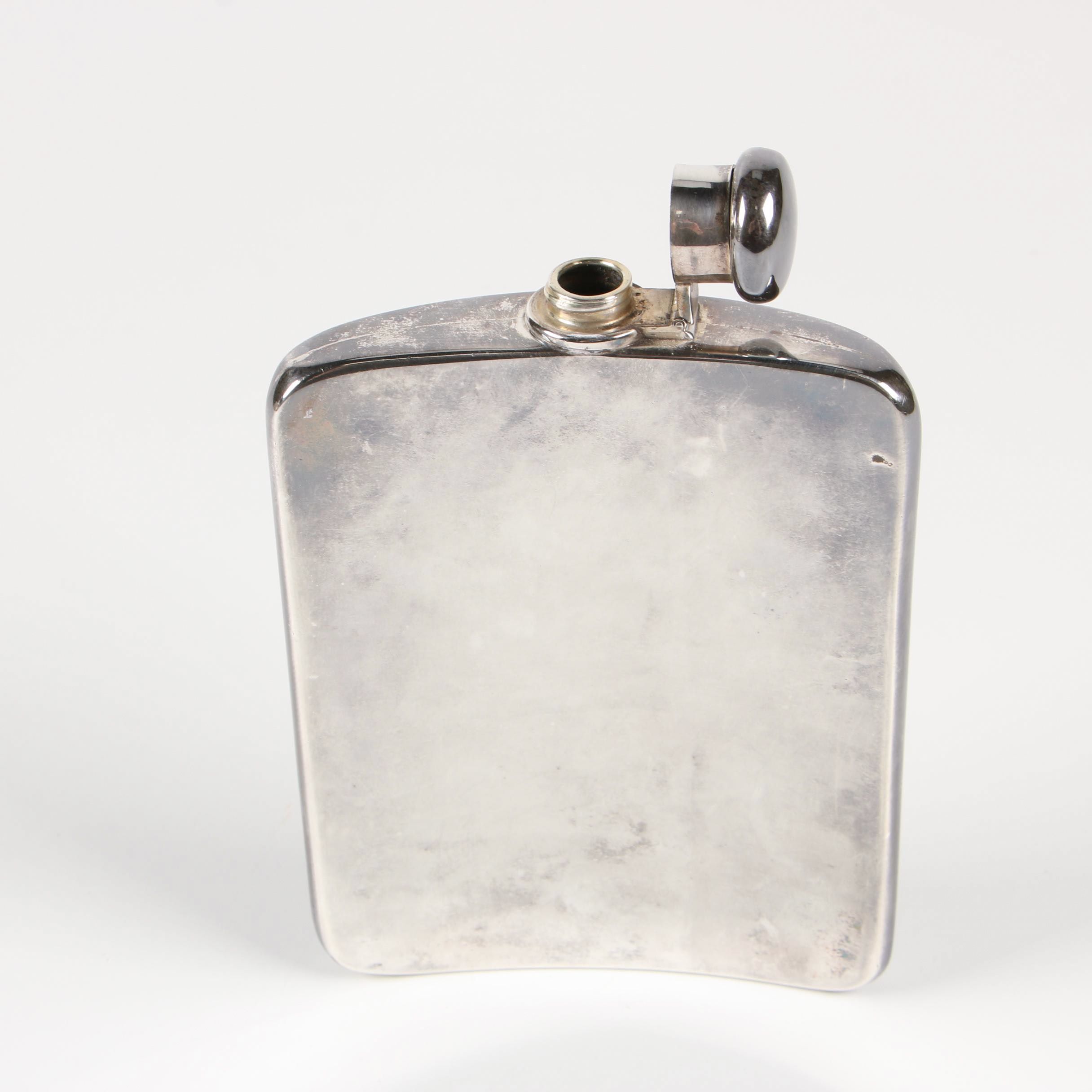 Tiffany & Co. Sterling Silver 2 Gills Flask, 1919–1947