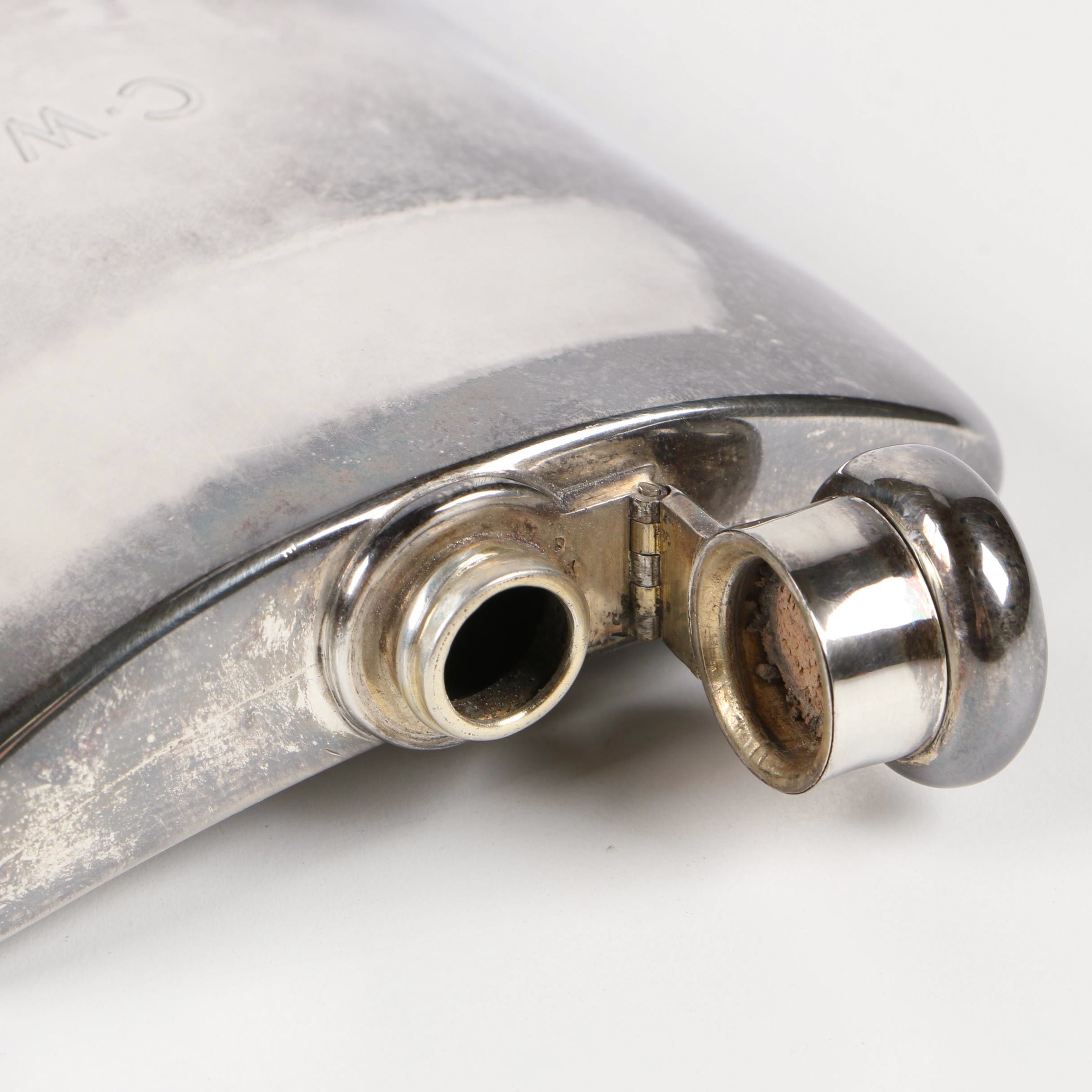 Tiffany & Co. Sterling Silver 2 Gills Flask, 1919–1947