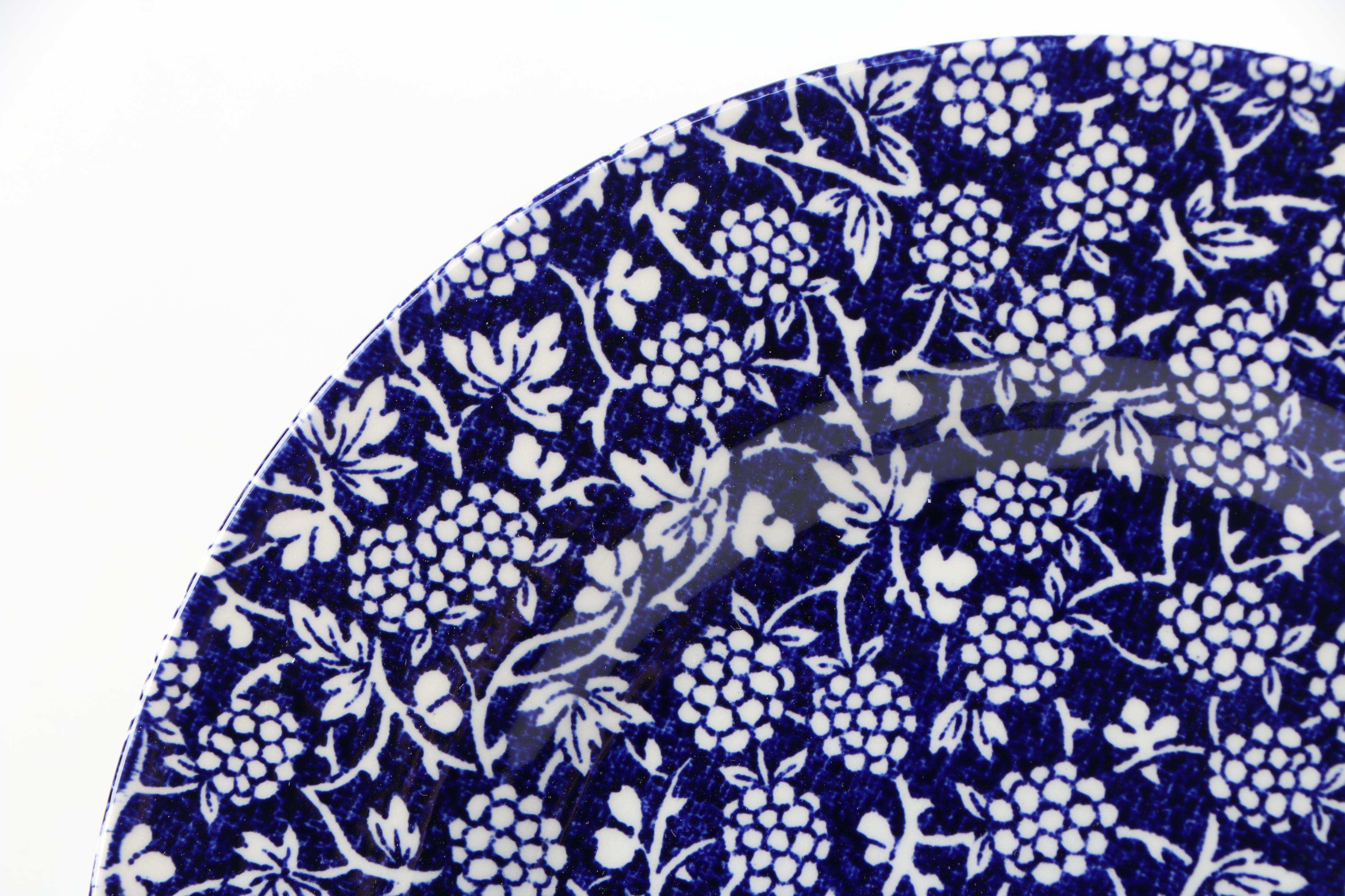 Royal Stafford "Blackberry Blue" Earthenware Dinnerware, Contemporary