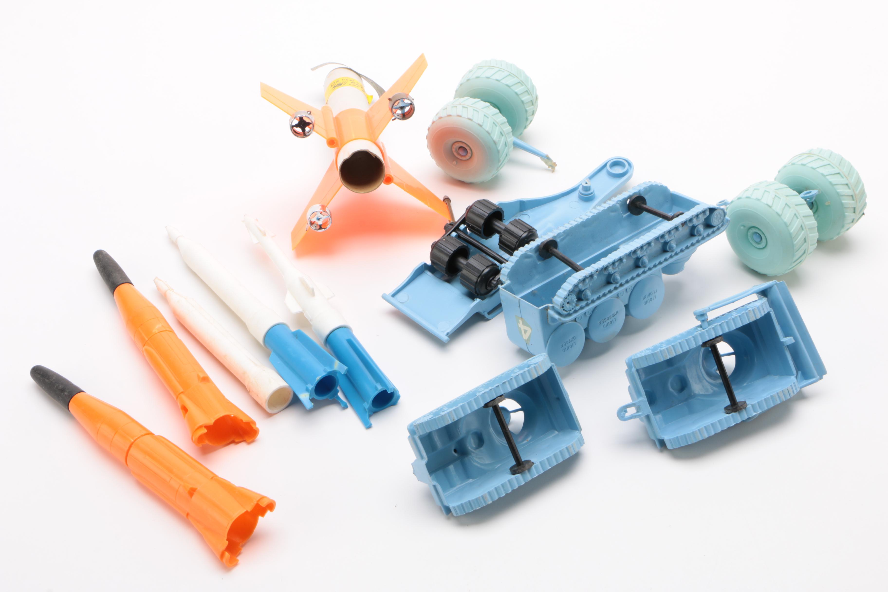 Louis Marx Operation Moon Base Toy Play Set with Box, circa 1965